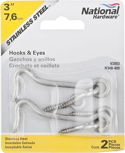 National MfgSpectrum Brands HHI n3484093pulgadas Acero inoxidable Ganchoojo