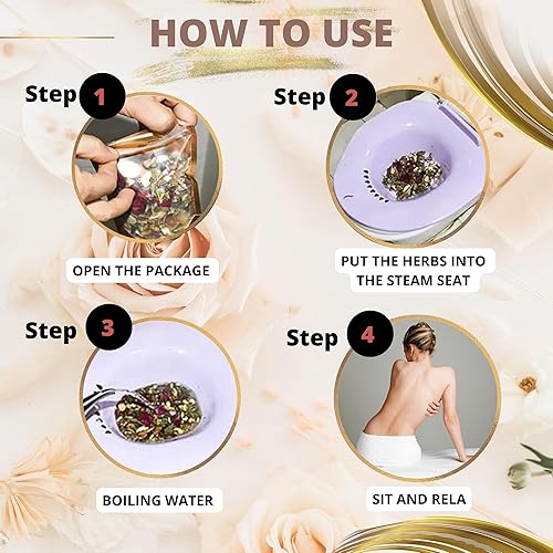 Miniatura 7 de Natural Yoni Steam Herbs Organic V Terapia de vapor -SET 2 x 1.76 oz +1 x 1.06 oz -Crea una mezcla de hierbas Yoni premium en casa para ceremonias