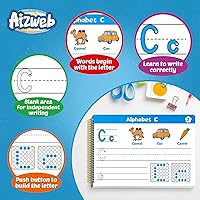 Vista 4 de Aizweb Práctica de escritura a mano para niños, aprender a escribir, actividades de aprendizaje preescolar preescolar de jardín de infantes, libro