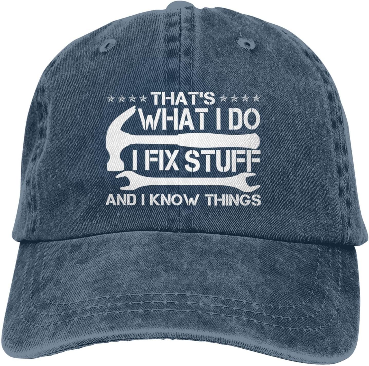 I Fix Stuff & I Know Things Hat - Unique Gifts for Men Who Have Everything, Perfect for Dad or Husband - Image 7