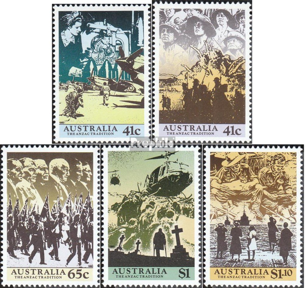 Prophila Collection Australie 1197A-1201A (complète.Edition.) Neuf avec Gomme Originale ** MNH 1990 ANZAC (Timbres pour Les collectionneurs Prophila Collection Australie 1197A-1201A (complète.Edition.) Neuf avec Gomme Originale ** MNH 1990 ANZAC (Timbres pour Les collectionneurs