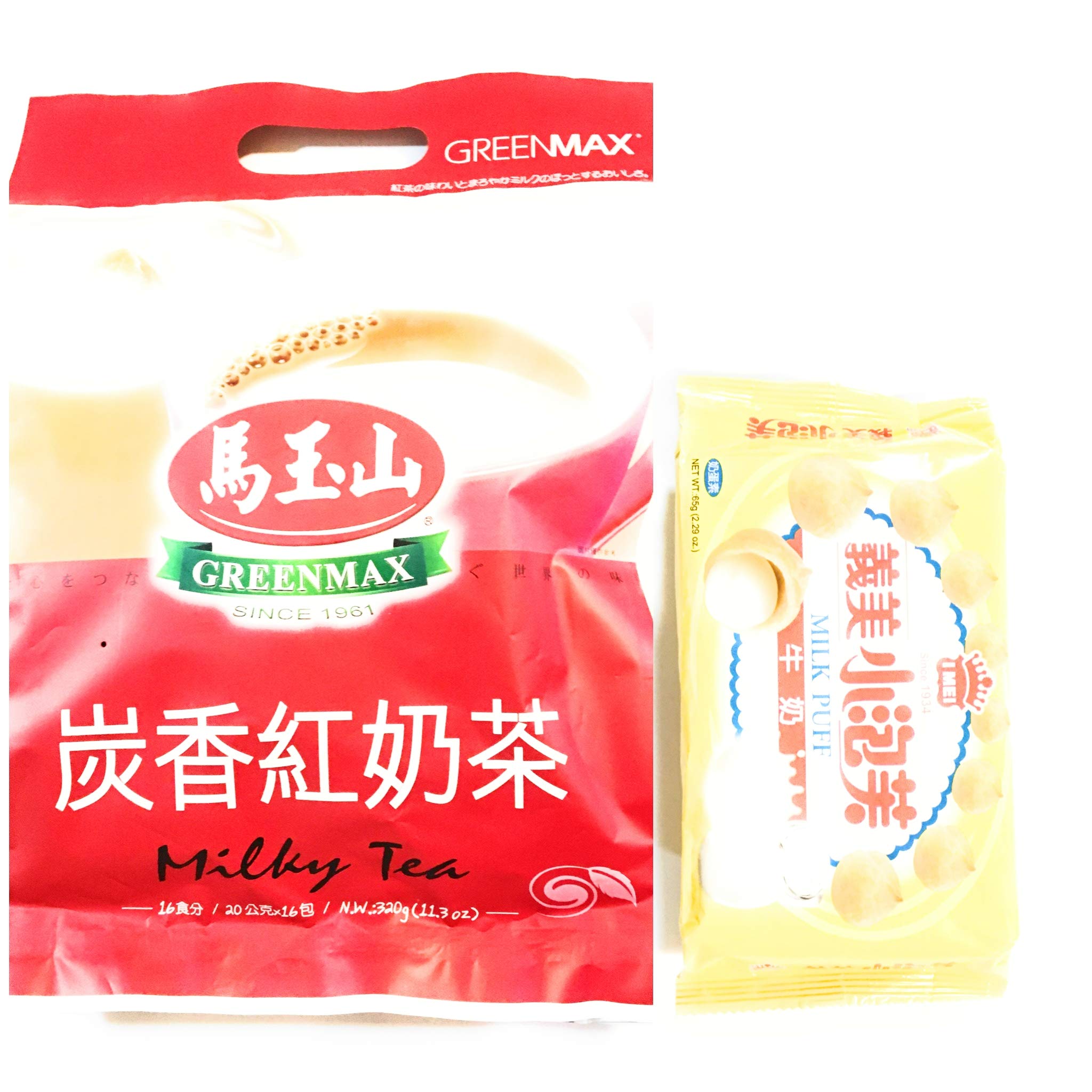 Buy Greenmax Milky Tea (20g X16 Sachets) And Imei Milk Puff 2.28 Oz