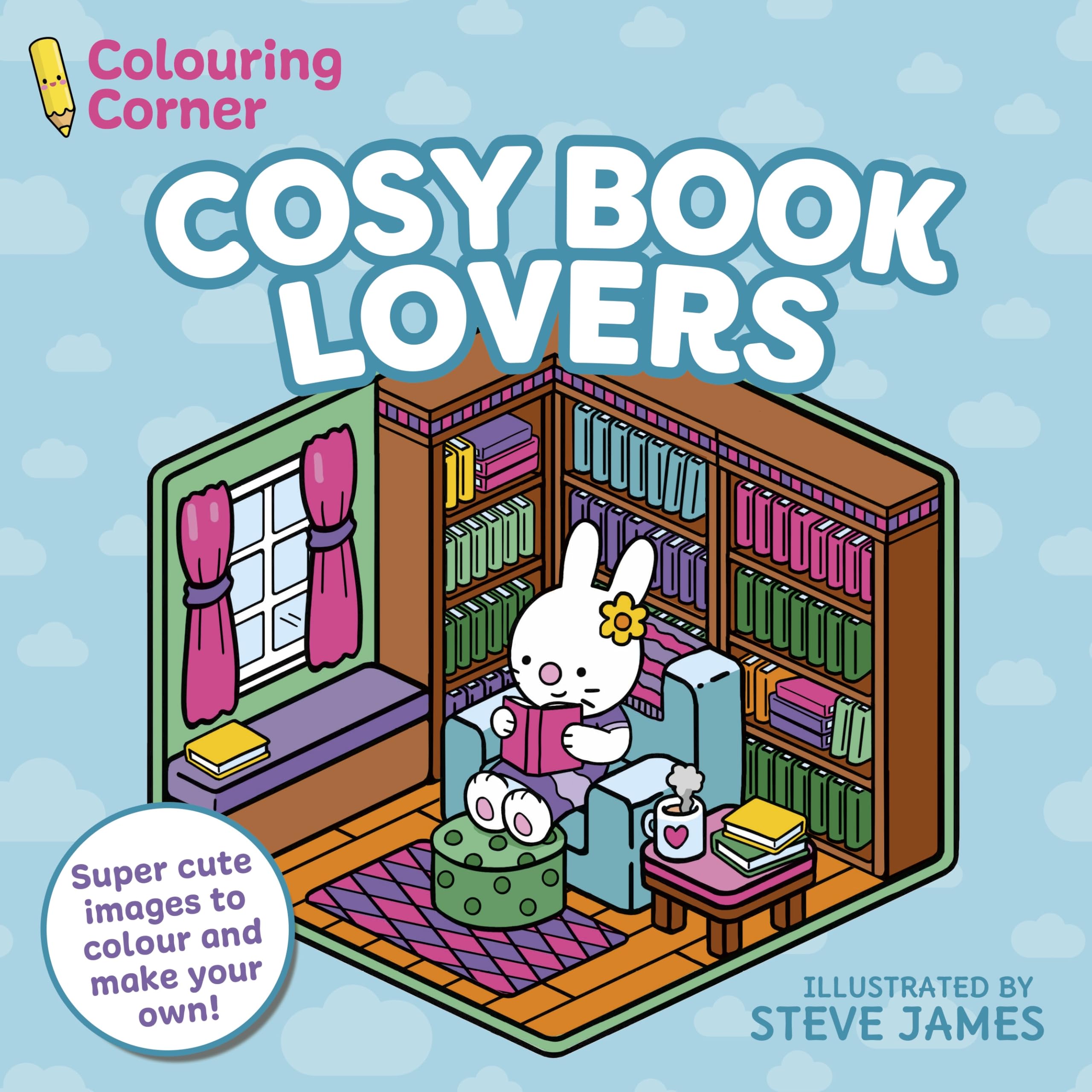 Colouring Corner: Cosy Book Lovers