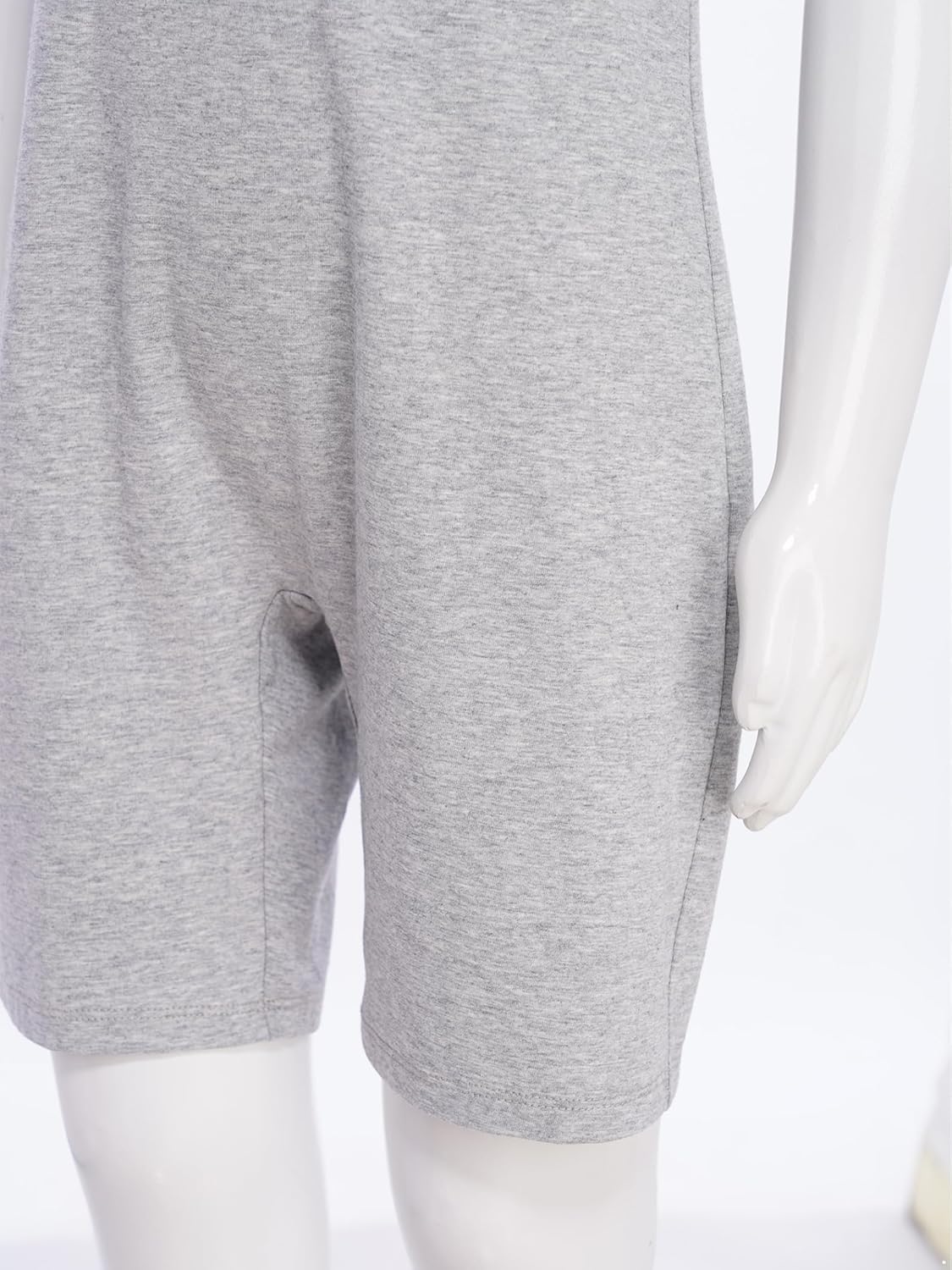 Adaptive Clothes for Girls Boys One Piece Wide Leg Jumpsuit Special Needs Rompers Basic Overalls Playsuit Grey 14 Years