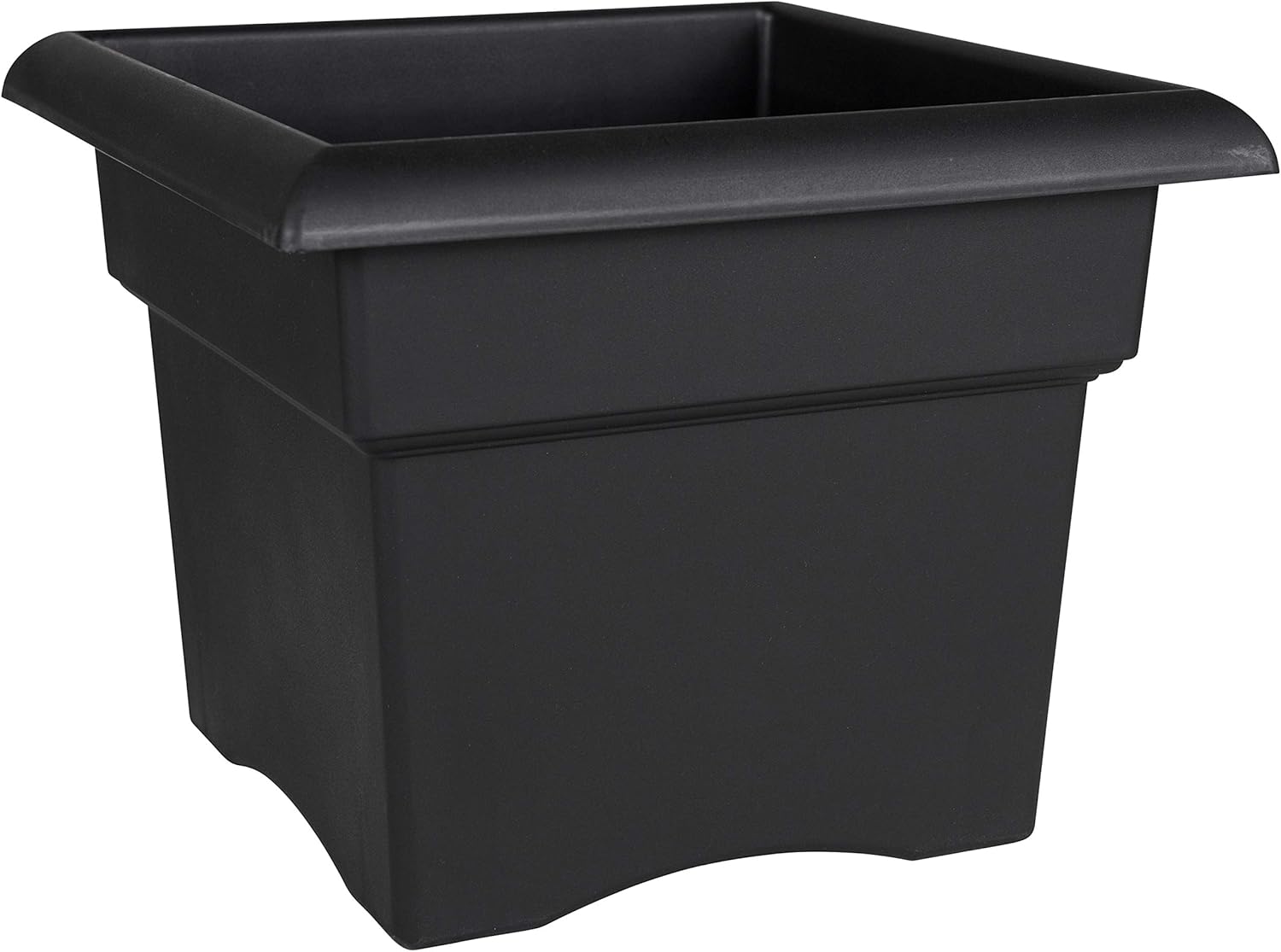 Bloem Veranda Deck Box Planter Square: 14 - Black