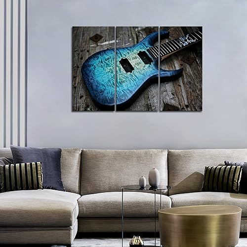 Miniatura 2 de Lienzo decorativo de pared de guitarra para sala de música, impresión de imagen en lienzo para decoración de pared de estudio, regalo