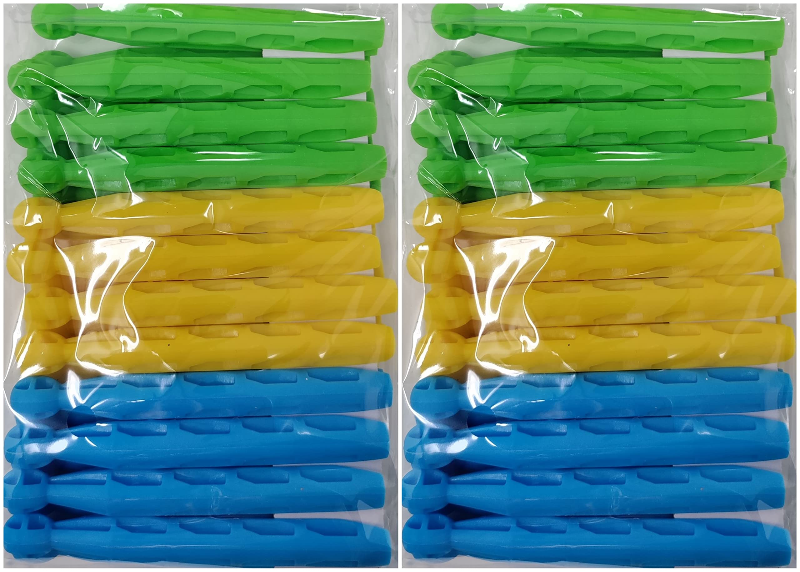 48 pack Plastic Dolly Pegs Washing Clothes Line Strong & Durable Bright Colours