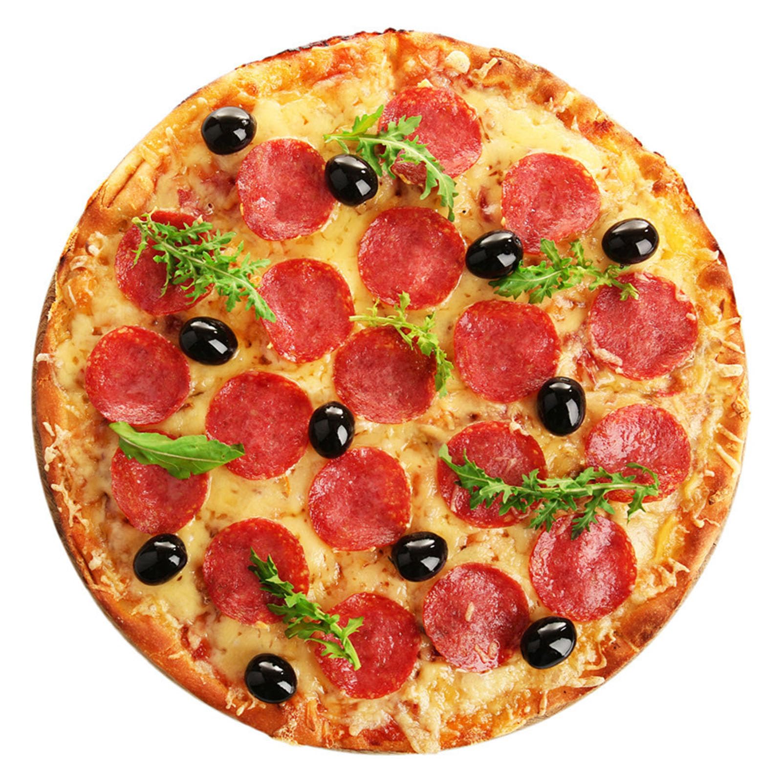 Tapis de bain amusant crêpe et pizza déco chambre enfant antidérapant rond 60cm