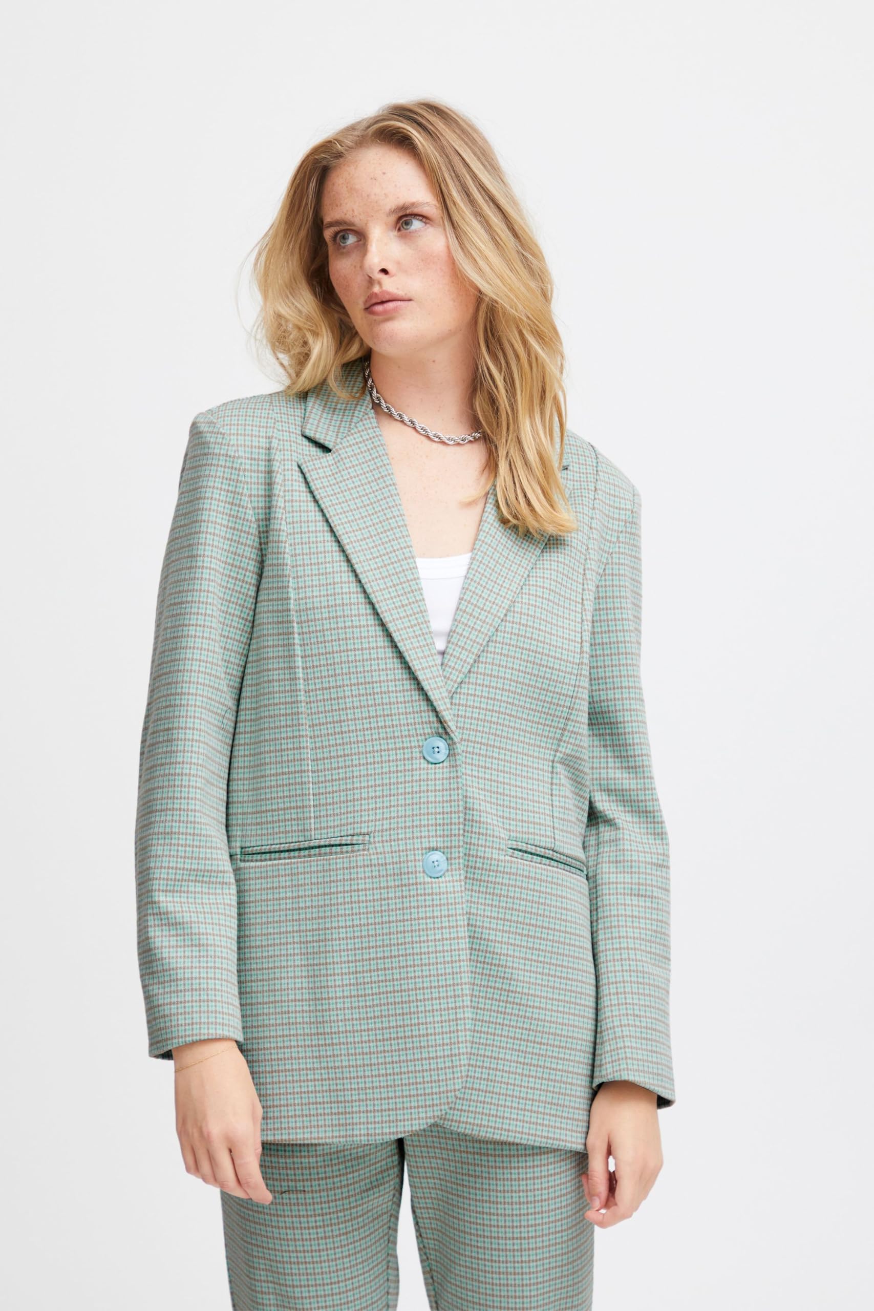 ICHI IHKATE Cameleon Oversize BL Damen Blazer Jackenblazer 70% Polyester, 28% Viskose, 2% Elasthan Loose fit