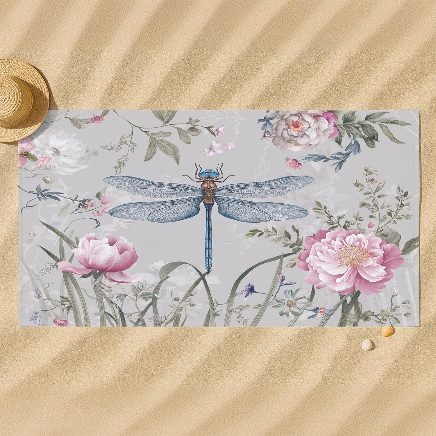 Générique Drap de Plage Anti Sable Sechage Rapide 200 cm x 100 cm Moderne Amusant Serviette de Plage Microfibre Luxe Sauvage Élégant Orné Imprimé léopard Nœud Absorbante Super Couverture de Plage
