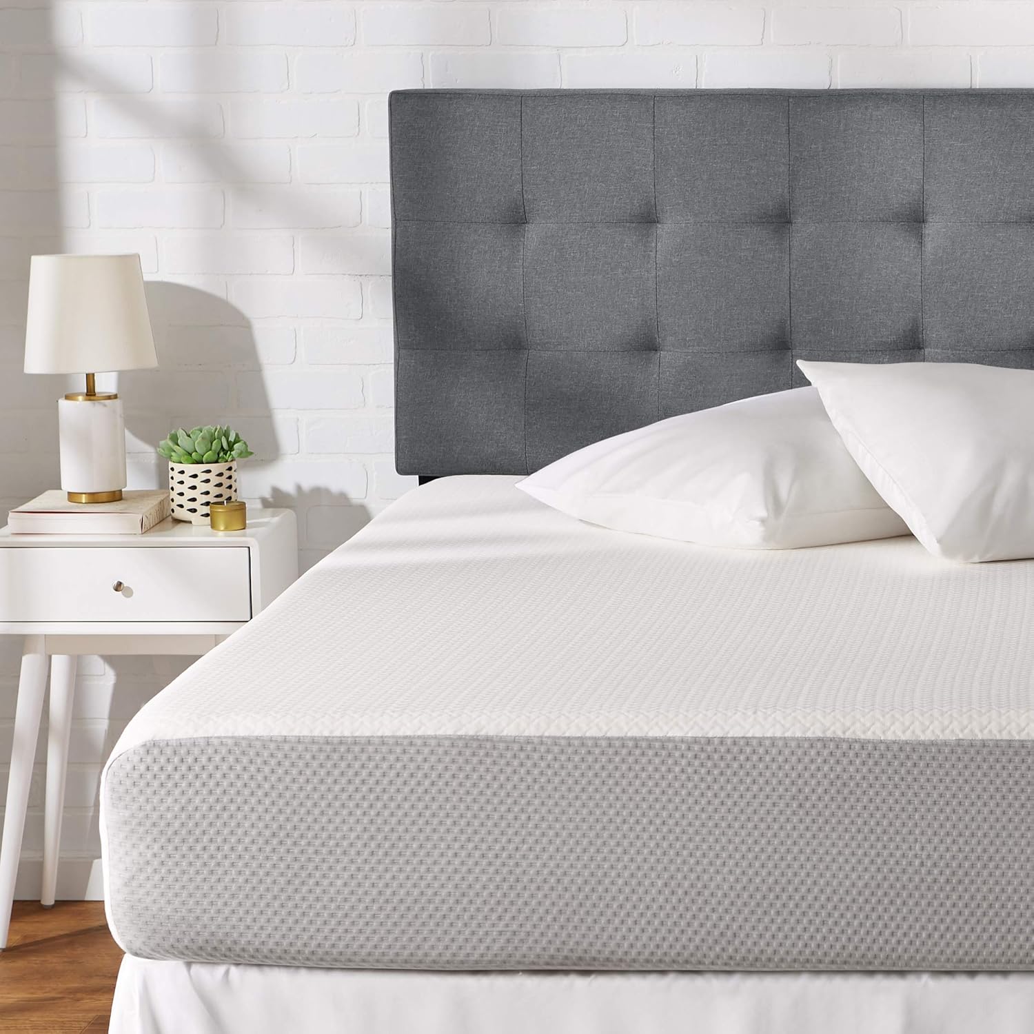 AmazonBasics Memory Foam Mattress Extra Support Bed, Medium Firm