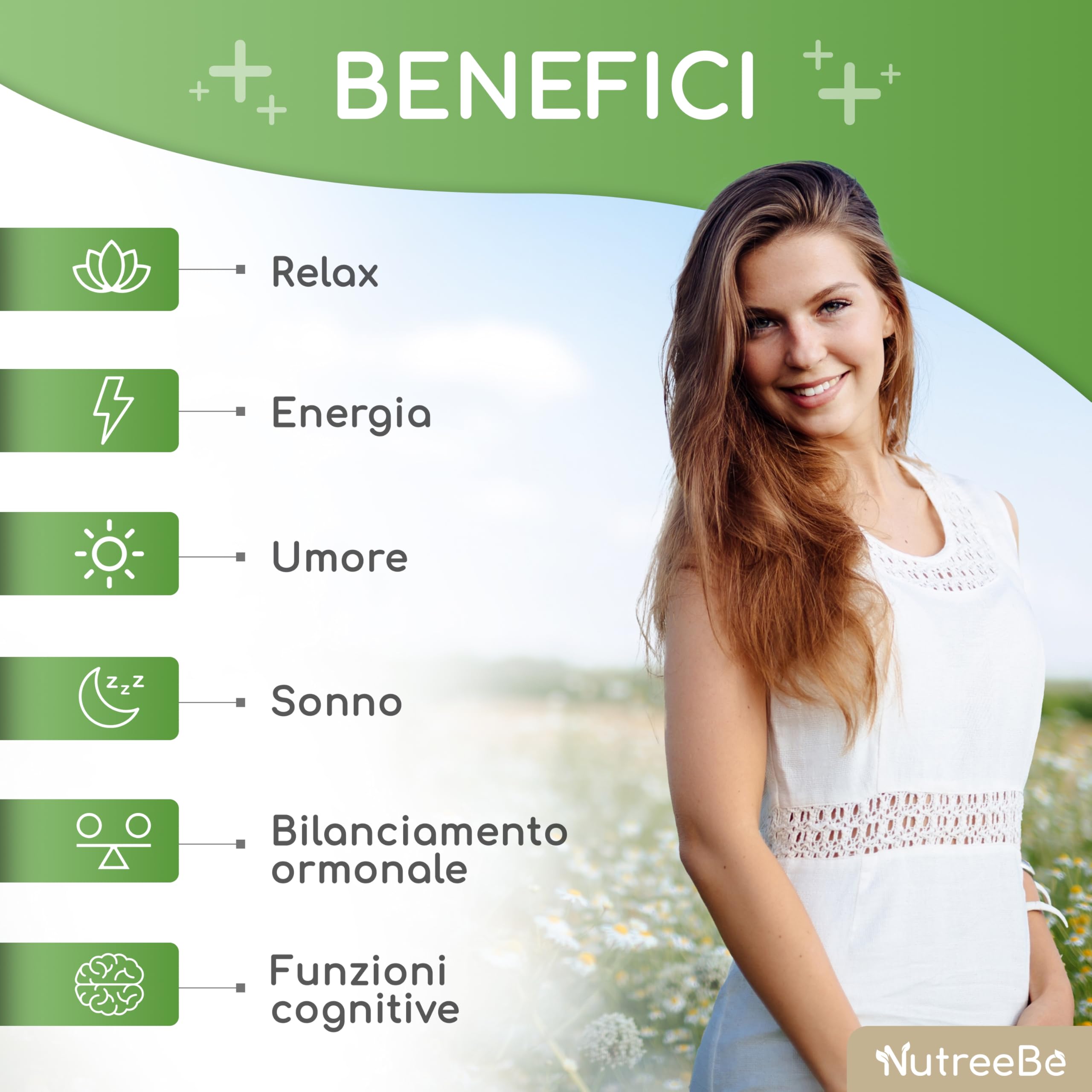 NutreeBe VitalForce - Integratore Uomo Donna a Base di Maca Peruviana, Fieno Greco, Ashwagandha (120 Capsule) Integratori Stanchezza Fisica e Mentale con Principi Attivi Naturali, Prodotto in Italia