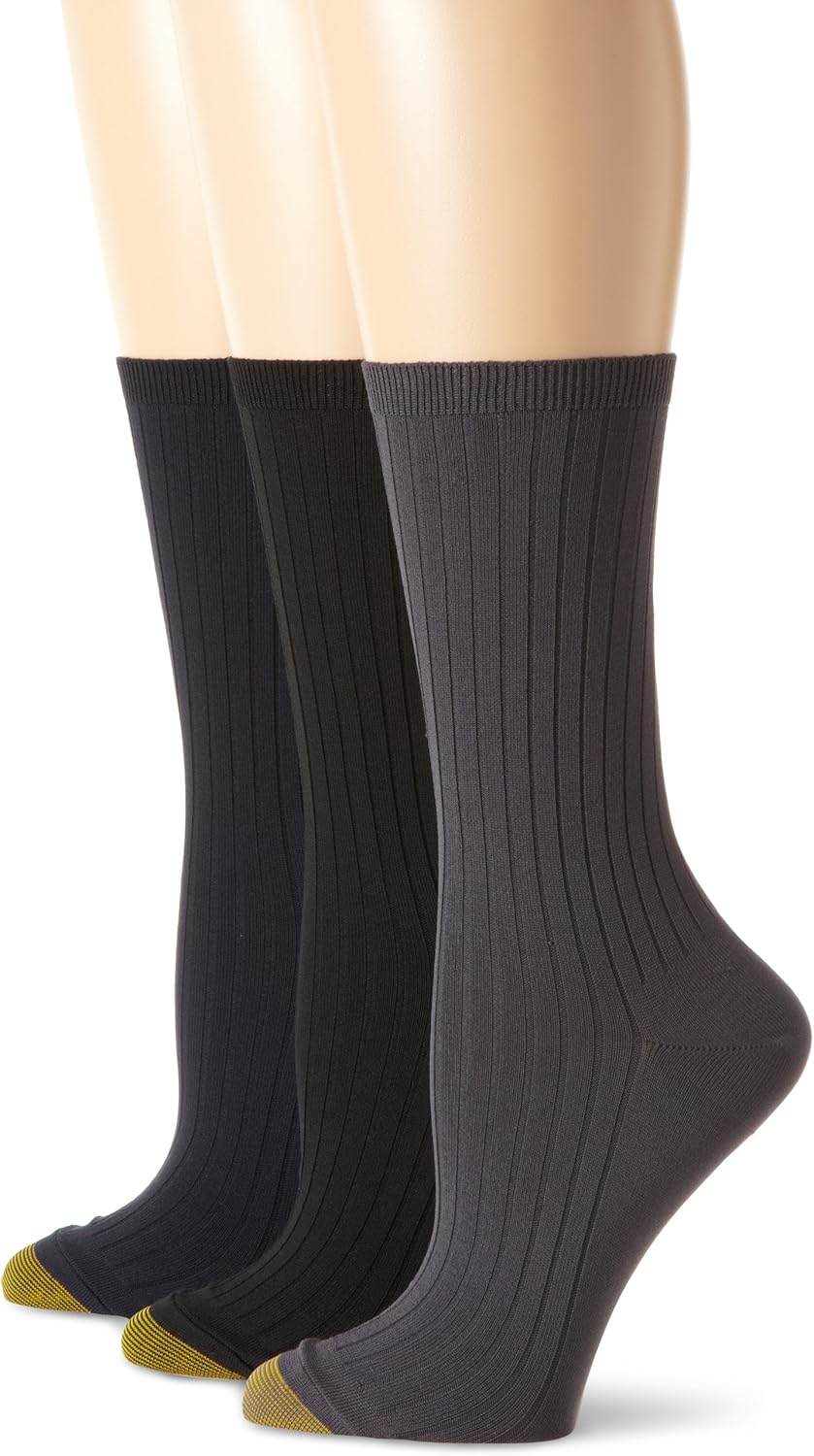 gold toe dress socks for women Gold-Toe Striped Dress Socks | Full Gold Toe | Japanese Nylon main image 1
