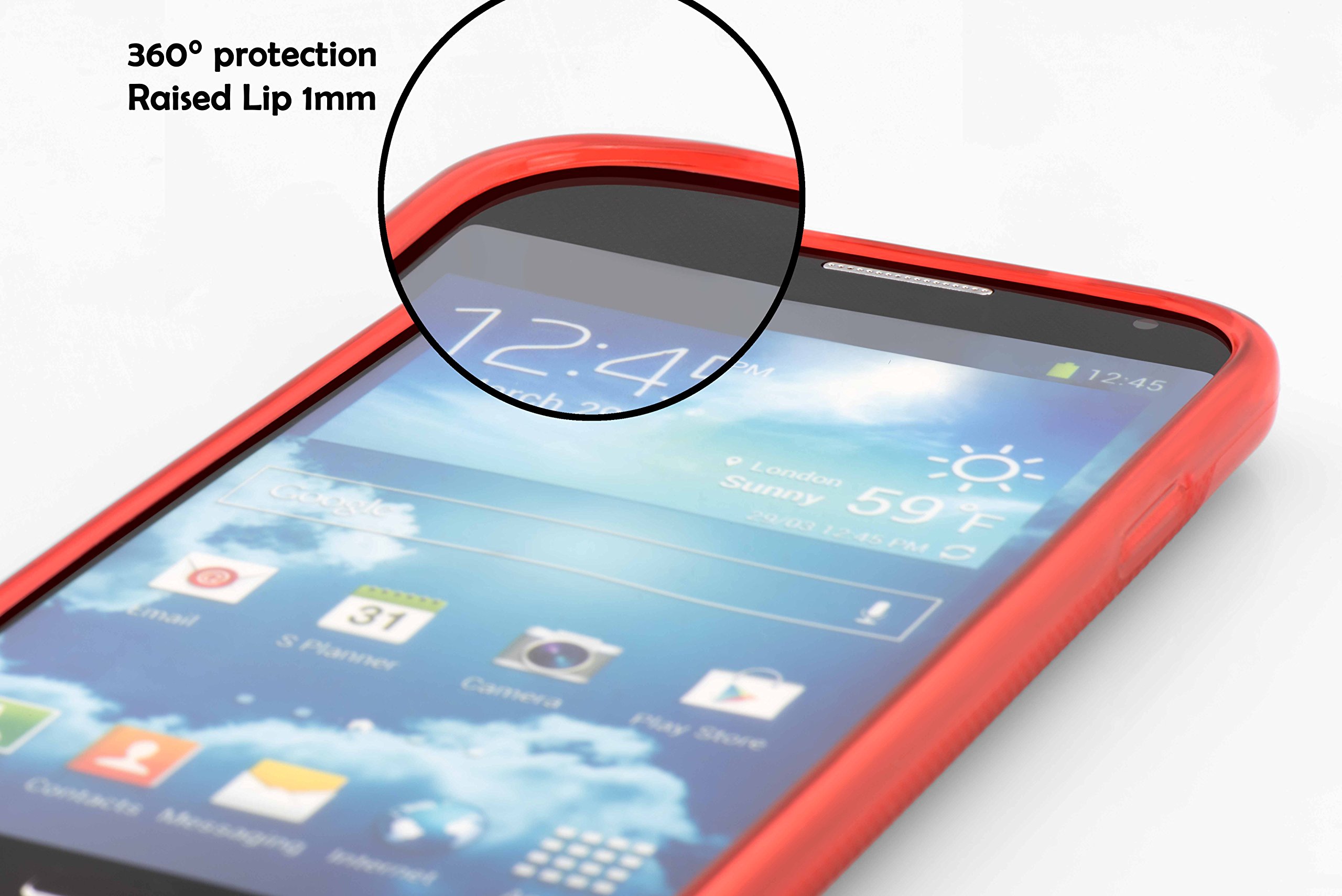 Cadorabo Cover Morbida Per Huawei Ascend Y300 | Rosso Cremisi | Custodia Sottile In Silicone TPU Con Bordo Protettivo | Antiurto E Antigraffio