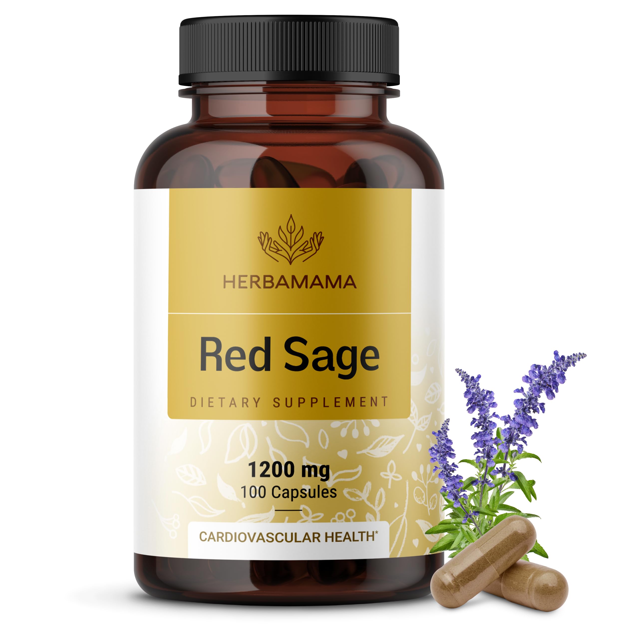 HERBAMAMA Red Sage Capsules