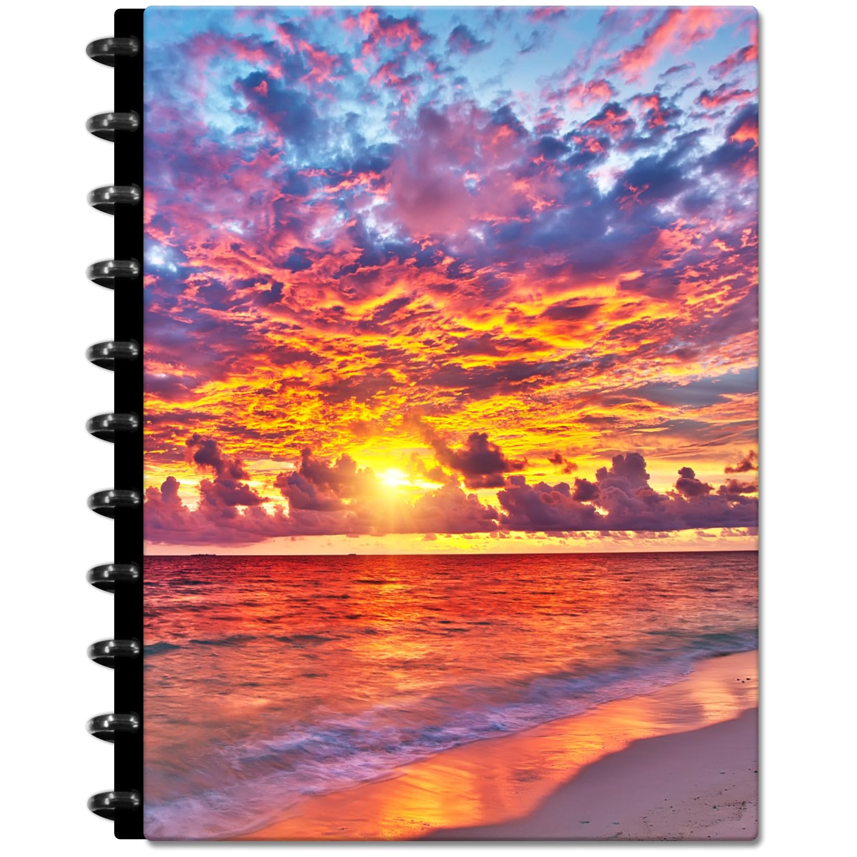 Customizable Planner - 8.5x11 Inch Hardcover - Discbound Daily Weekly Monthly Disc Planner 2026 Launch Edition 1dsc Cherry Tree