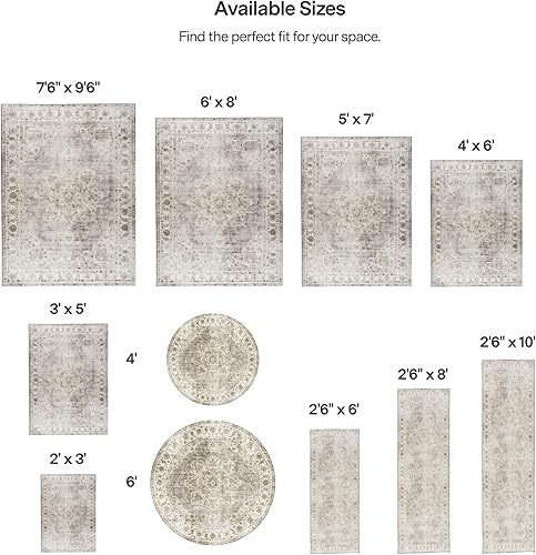 Miniatura 9 de ReaLife Rugs Alfombra Pasillo Lavable a Máquina - Sala de Estar Dormitorio Baño Cocina Entrada Oficina - Acolchada Pelo Bajo Resistente a Manchas