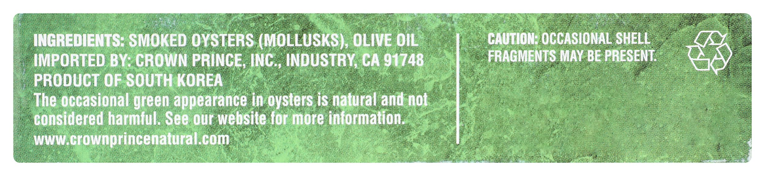 Crown Prince Natural Smoked Oysters in Pure Olive Oil, 3 Ounce thumbnail 8
