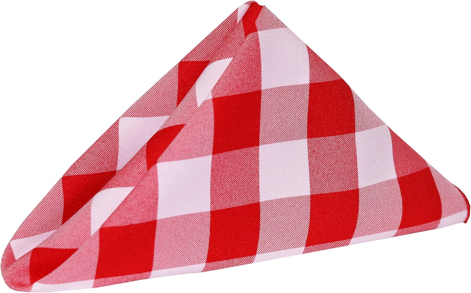 Ultimate Textile -2 Dozen- 17 x 17-Inch Polyester Checkered Cloth Napkins, Lemon and White