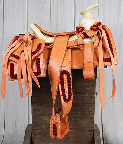 Miniatura 7 de Sillín de Poni Mexicano de 11" Montura Charra para Niño