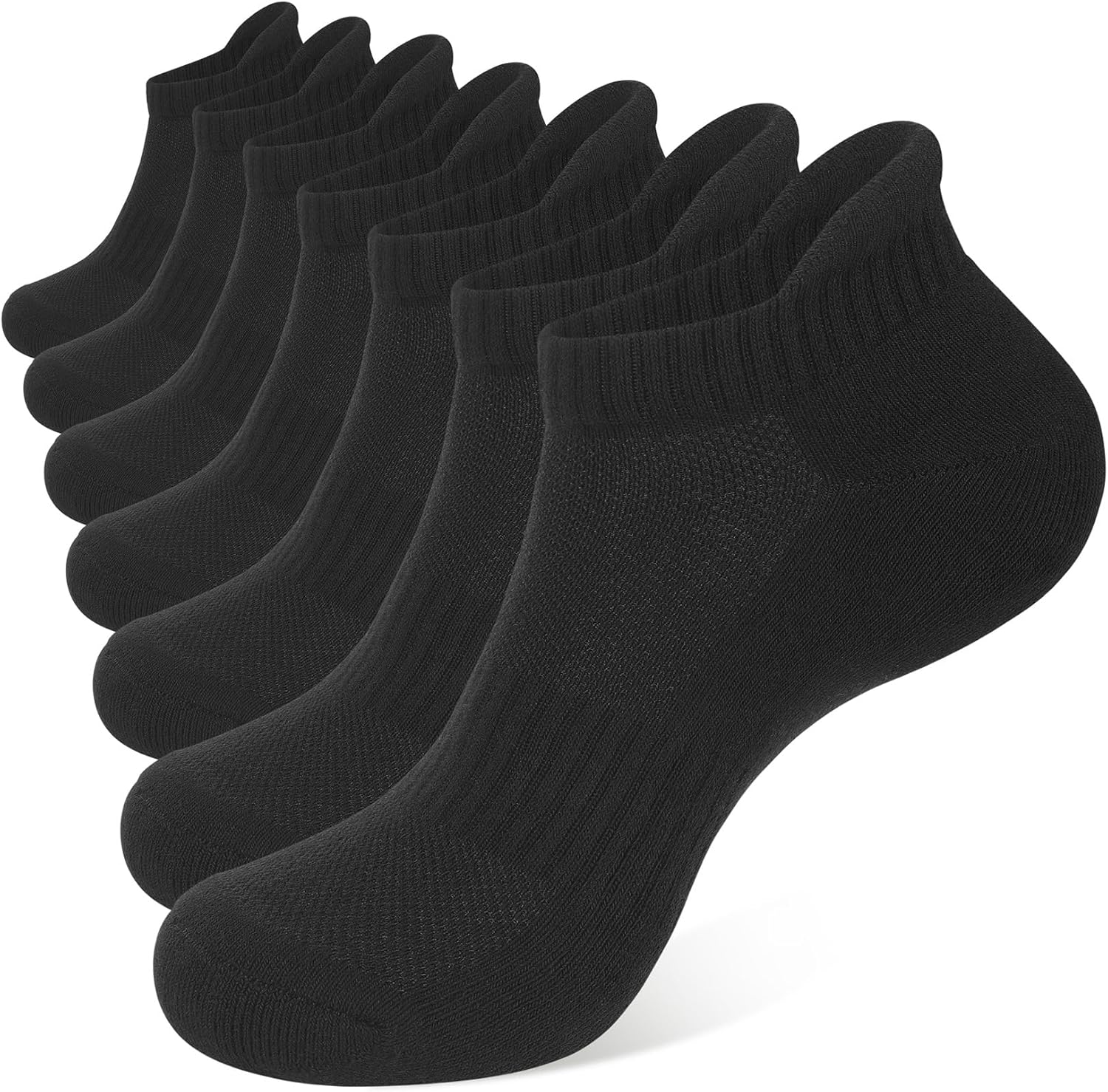 Product image of CLOSEMATE Ankle Athletic Running Socks for Men Women Cushioned 7 Pairs Comfortable Cotton Sport Low Cut Anti-Blister Socks