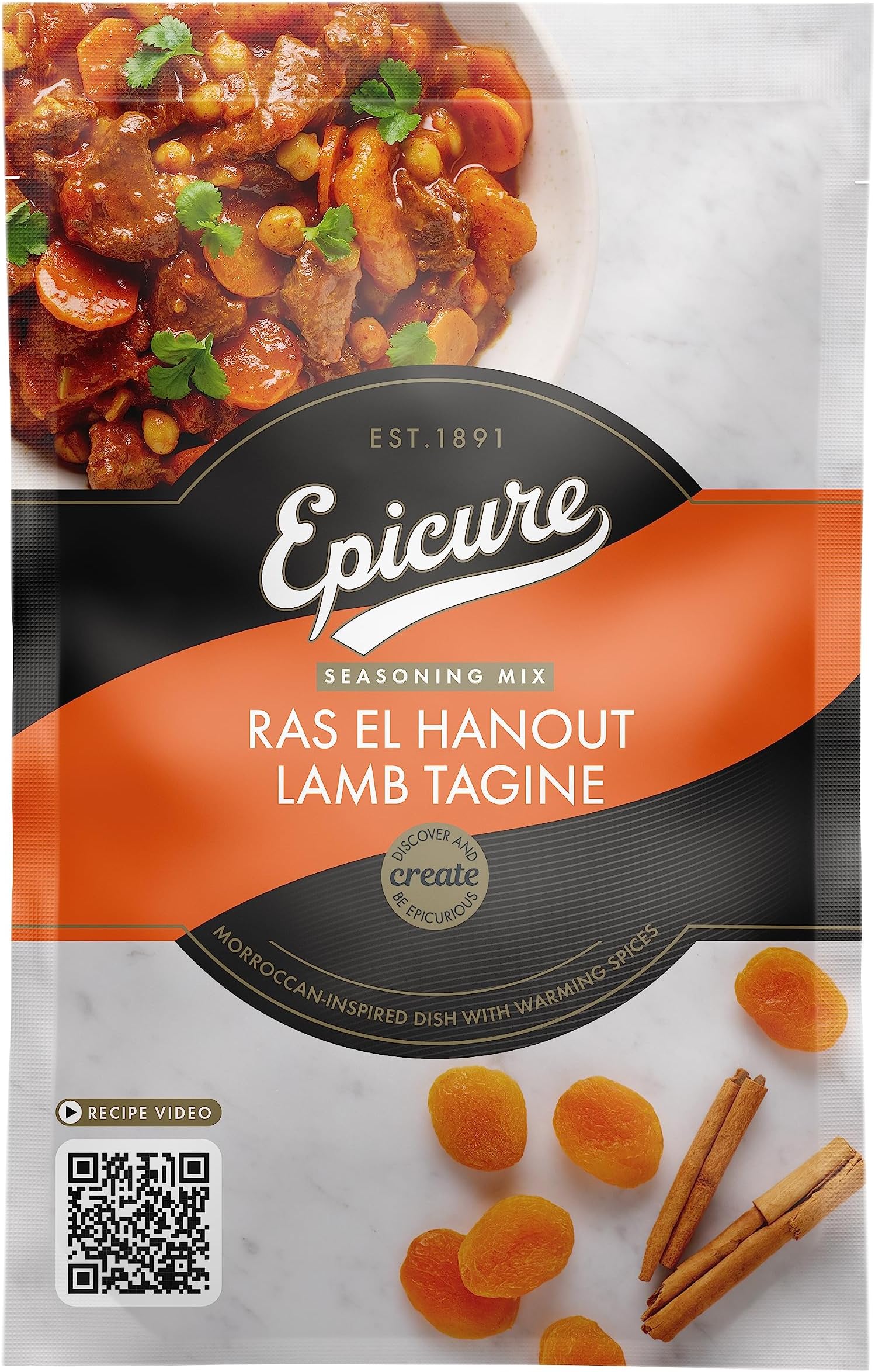 EpicureVegan Ras El Hanout Lamb Tagine Seasoning Mix, 30 g, (Pack of 1)