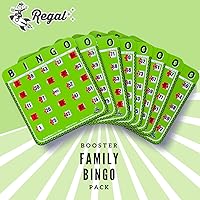 Vista 2 de Regal Bingo - Tarjetas de bingo a granel con ventanas deslizantes – Tarjetas de juego de bingo reutilizables con impresión grande para adultos