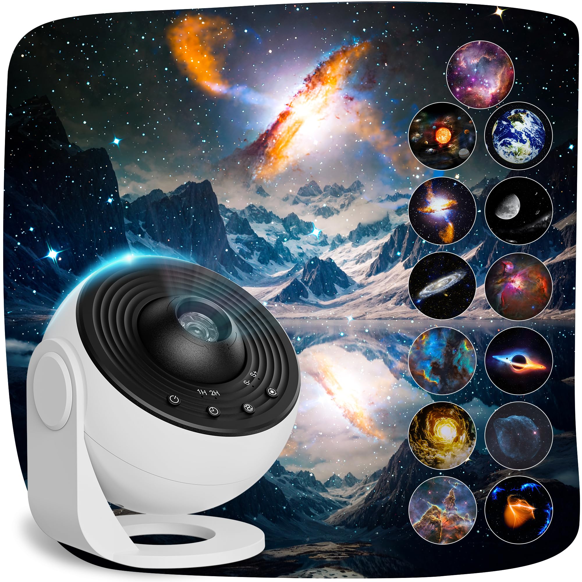Lysumurl Planetarium Projector For Bedroom, 13 In 1 Galaxy Star Projector Nebula Night With Timer, Led Space Galaxy Lamp Room Decor For Adults Light