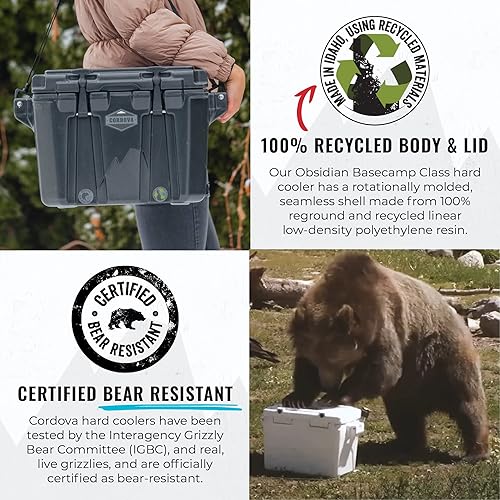 Miniatura 3 de Cordova Outdoors Basecamp Class Enfriador duro - Cofre de hielo aislado y rotomoldeado