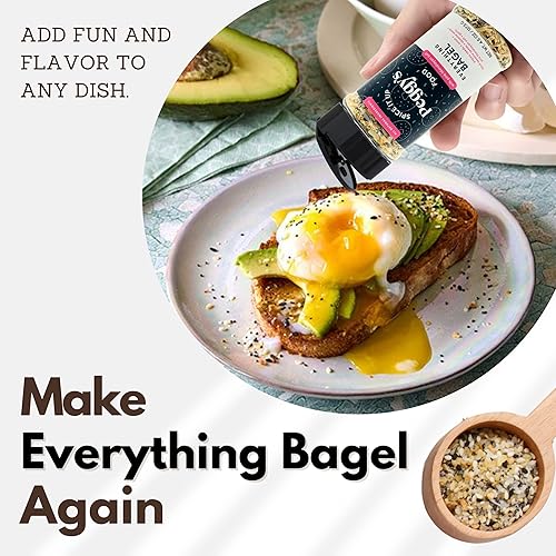 Miniatura 3 de My Secrets Peggy's Food Condimento Everything Bagel  Contiene sal rosa del Himalaya  4.5 onzas  Fácil de espolvorear  Multiusos y versátiles