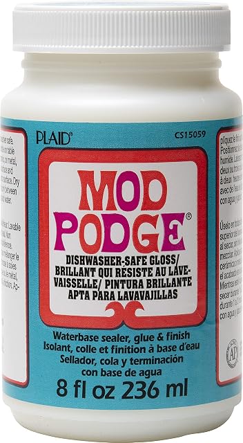 Mod Podge PLCS15059 8 oz Dishwasher Safe Gloss,