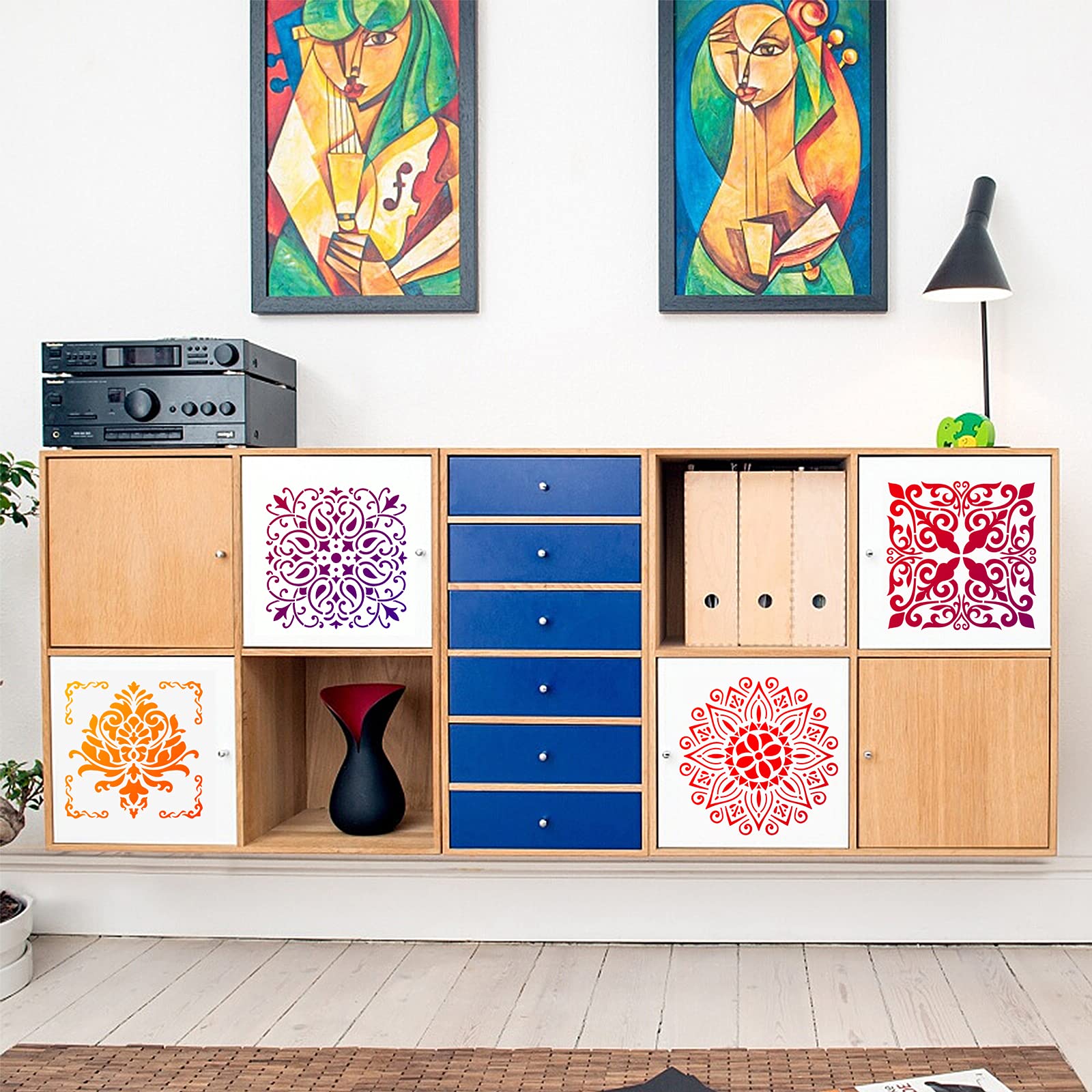 Stencil Mandala 16 Pezzi - Modelli Per Pittura Fai Da Te E Decorazioni - Foto 11