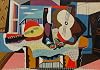 Get Custom Art - Pablo Picasso, Mandolin and Guitar - Gallery Wrapped, Famous Paintings Wall Art Décor 24x36 inch