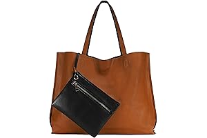 SCARLETON WOMEN'S LEATHER TOTE BAG: REVERSIBLE TOTE BAGS FOR WOMEN