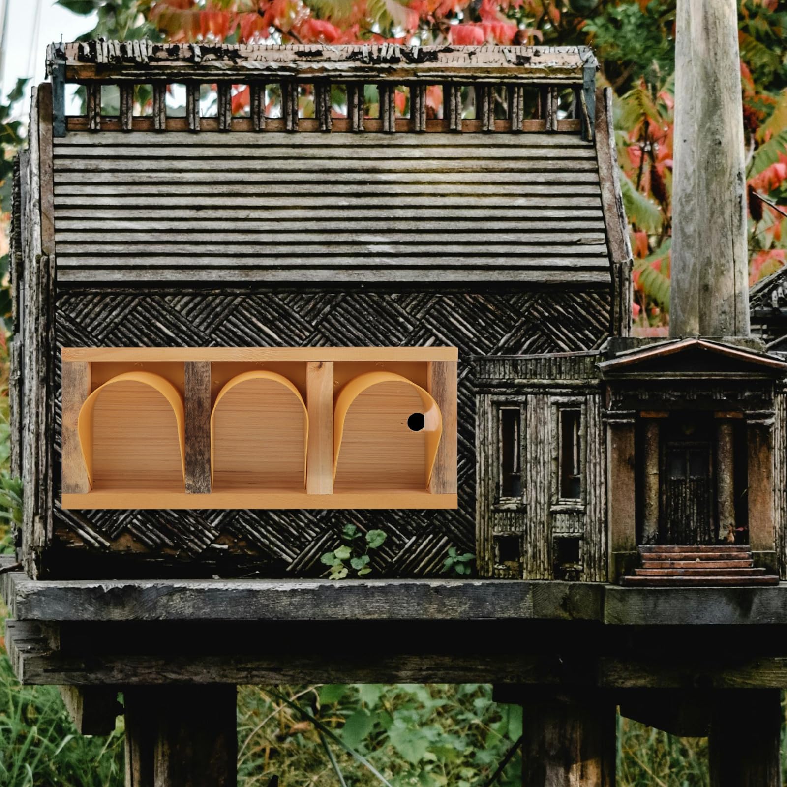 Puerta de Madera para Jaula de Palomas Mensajeras Estilo Europeo, 3 Puertas, Entrada sin Barreras, Resistente para Jaulas de Palomar, Suministros para Carreras y Cuidado de Aves