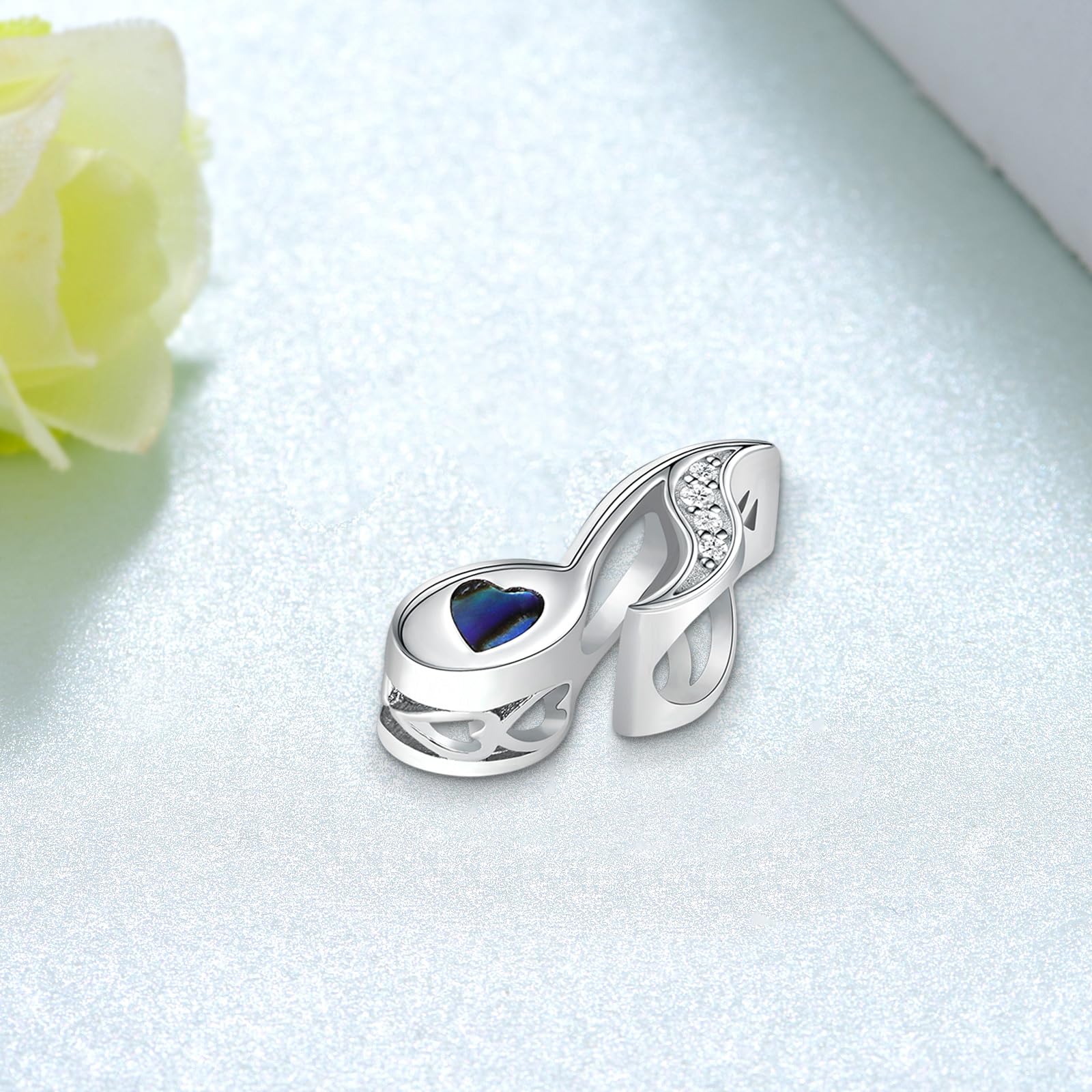 Dijes de plata de ley 925 con notas musicales, dijes musicales para pulseras, joyería de música, regalo para mujeres amantes de la música, no, Plata de ley, No es una piedra preciosa
