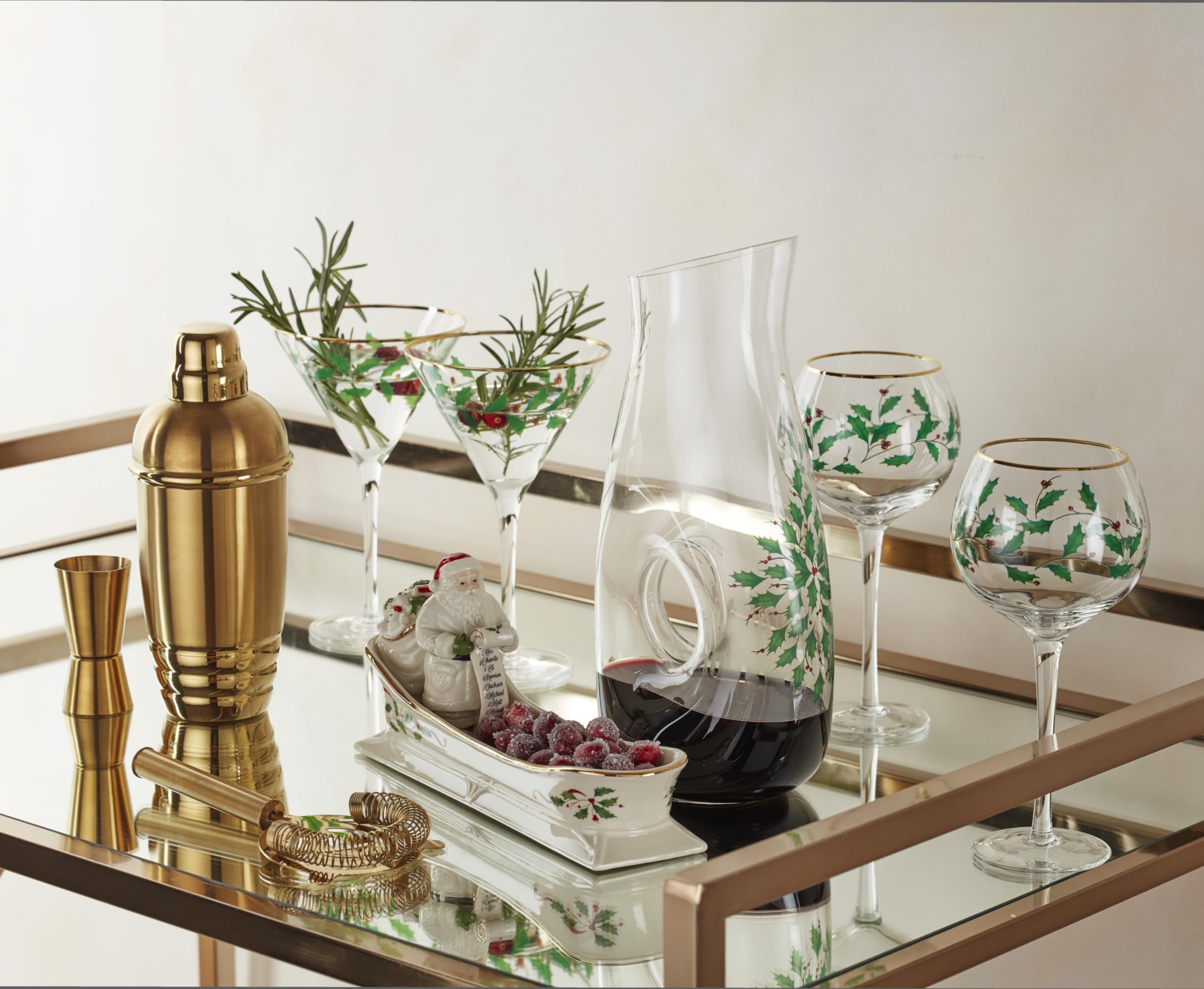 Amazon.com | Lenox 895032 Holiday 3-Piece Decanter & Wine Glasses