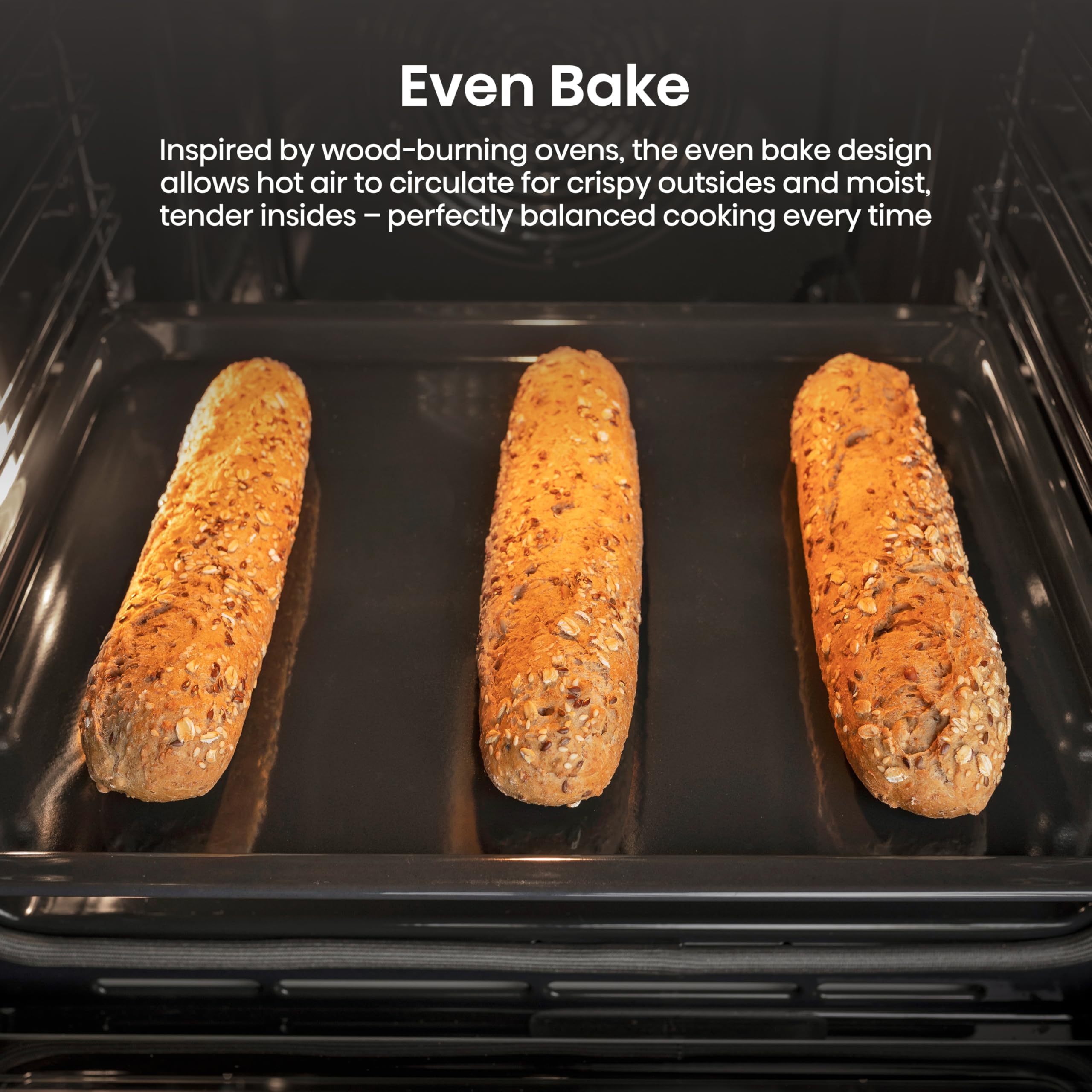 Hisense BI622AXPGUK - Built-in 77L Electric Single Oven - Stainless Steel with Even Bake, 300°C Pizza Mode, Frozen Food Mode, Steam Clean - A Rated, Extra Large — view 11