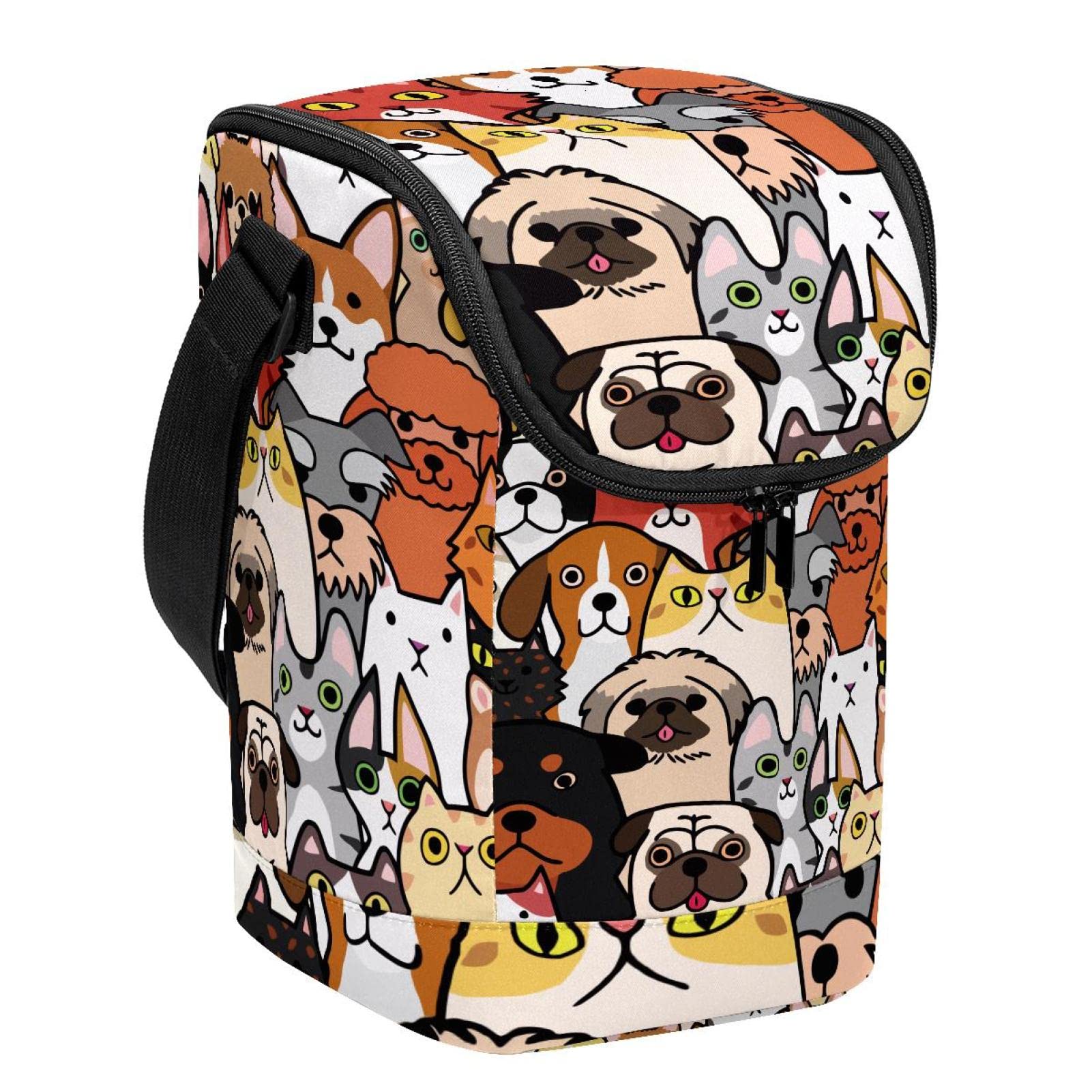 Bolsa de almuerzo para gatos porta fiambreras exterior con cremallera oficina