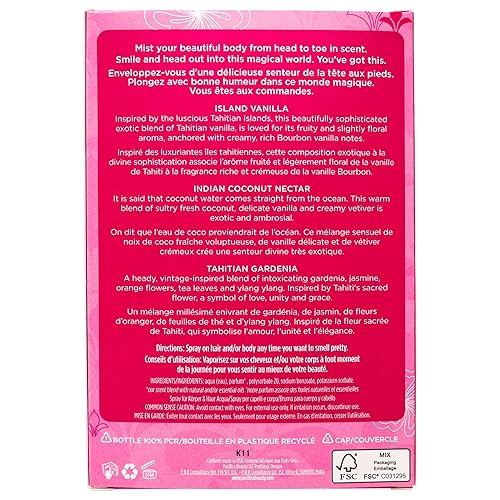 Vista 103 de Pacifica - Atomizador de fragancia corporal y perfume para el cabello Blue Moon con lavanda y grosella, sin alcohol, vegano y no testado