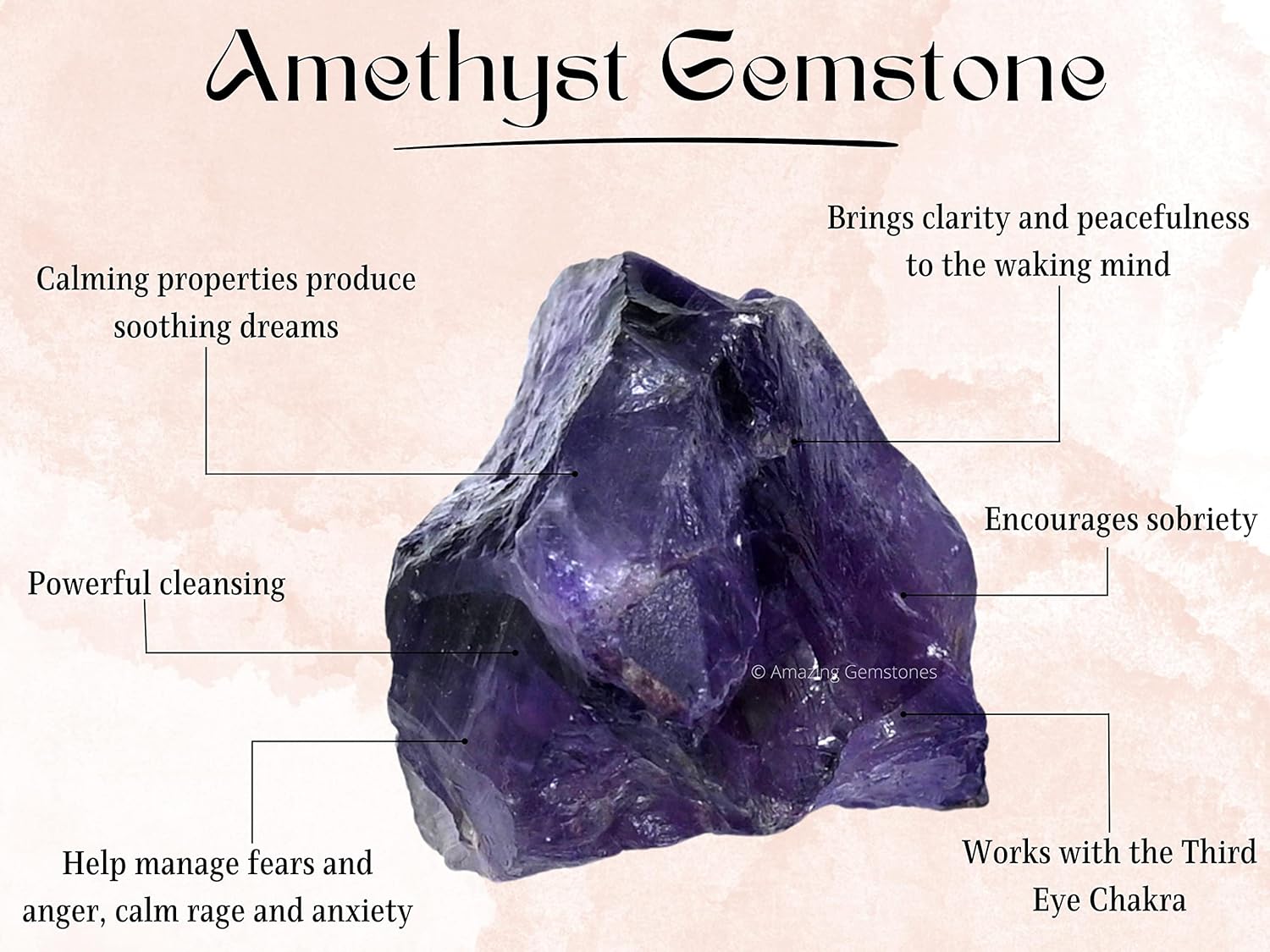 Amazing Gemstone Raw Crystal Necklace for Women - Premium Raw Healing Crystals for Gifts for Mom, Mothers, Teen Girls and Girlfriend - Image 3