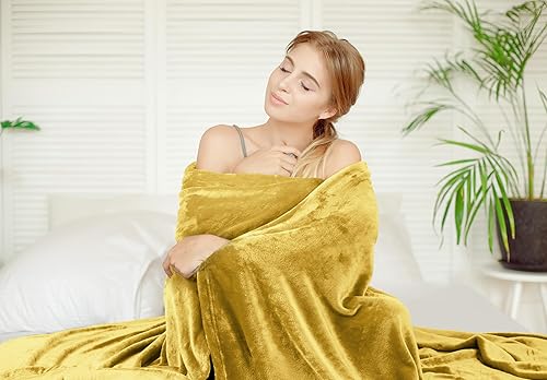 Miniatura 4 de Utopia Bedding - Manta polar de 8.85 ozyd, tamaño individual, color gris ceniza, cobija para cama de microfibra, mullida, suave y antiestática (90 x