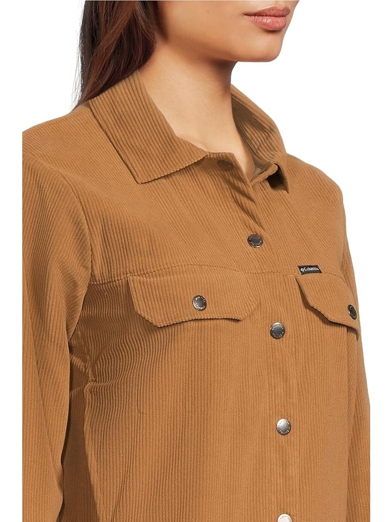 Brown Columbia Blue Point Creek Short Corduroy Shirt Jacket
