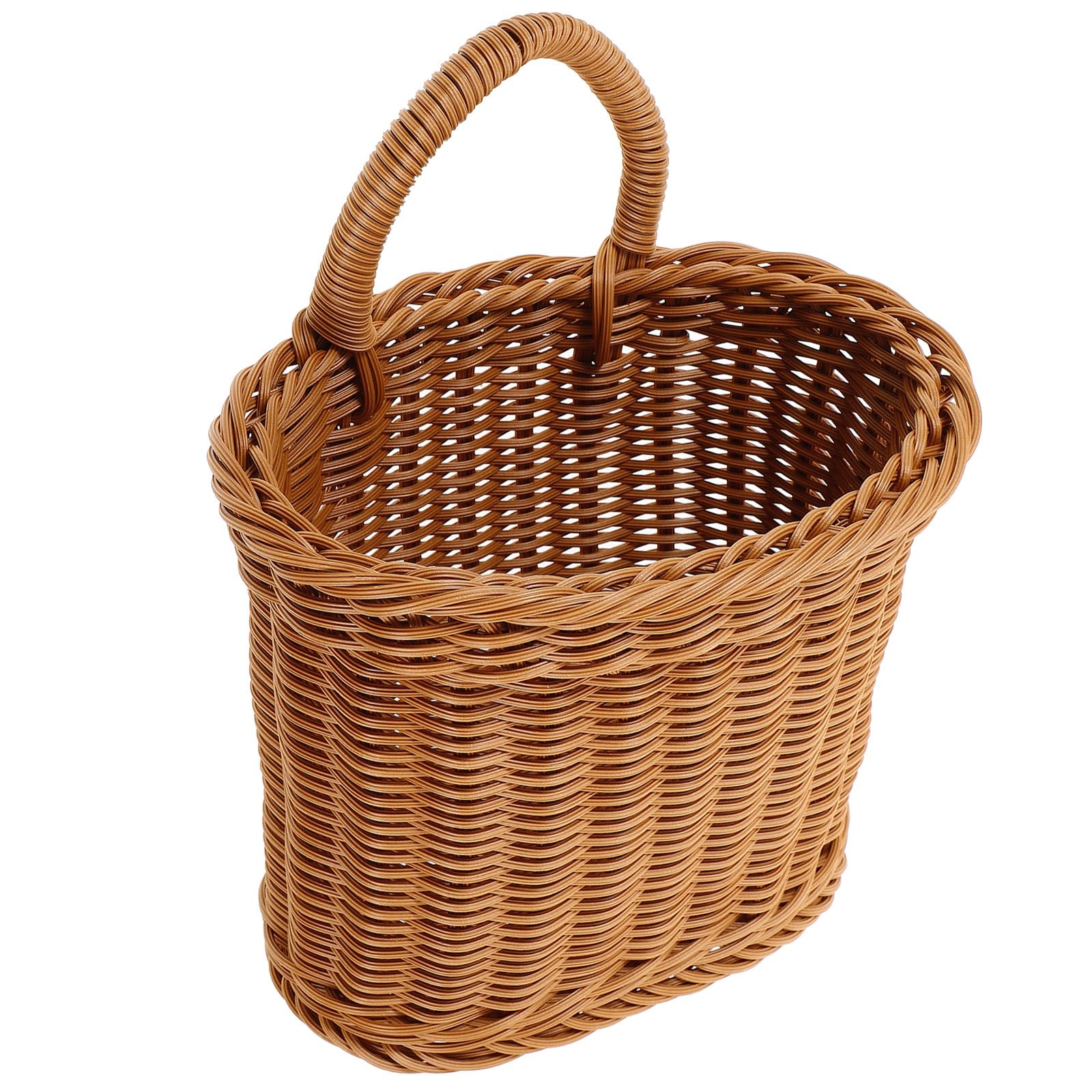 Cesta colgante marrón para cocina ideal para especias frescas