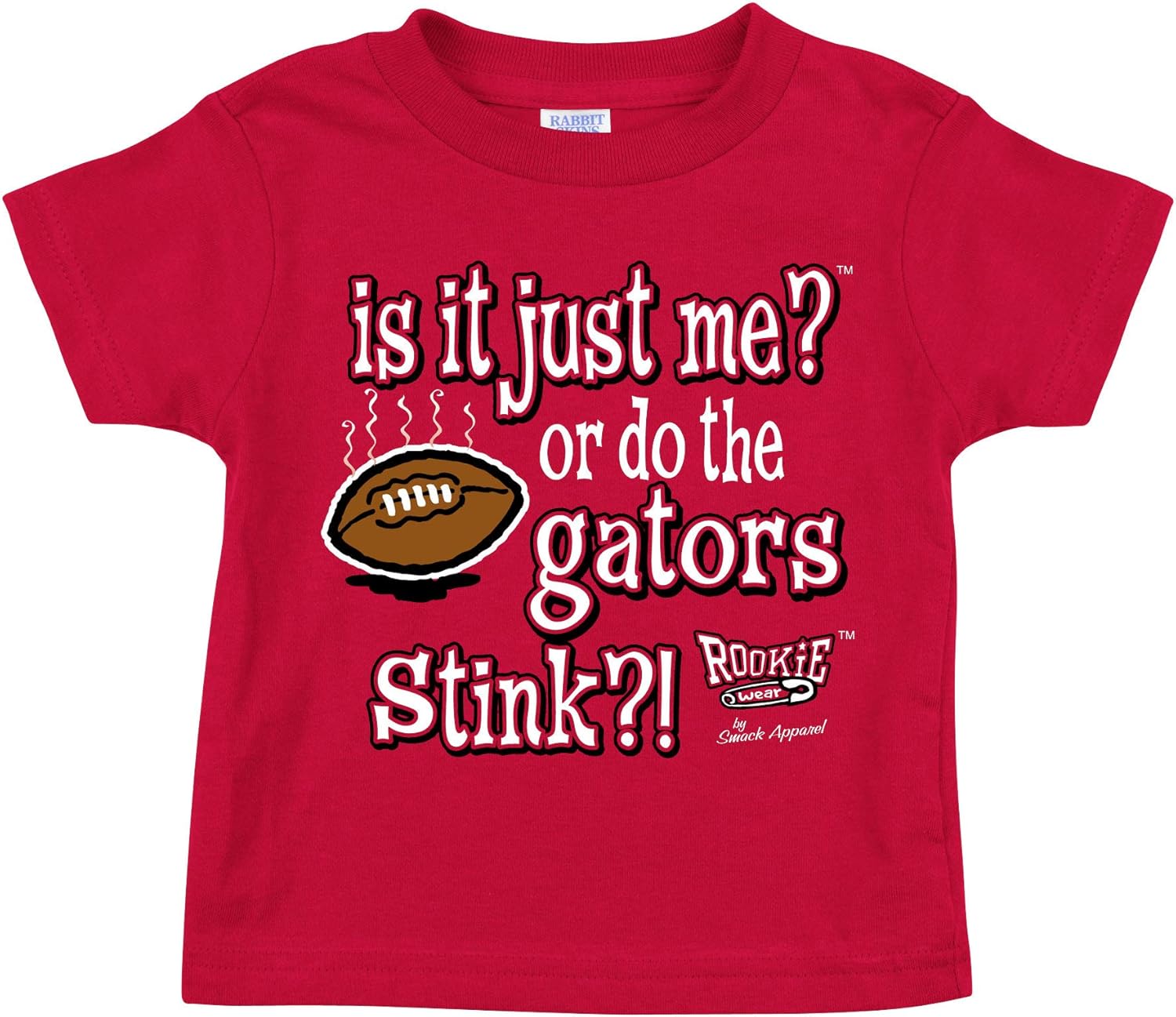 Rookie Wear by Smack Apparel Georgia Football Fans. is It Just Me?! (Anti-Gators) Red Onesie or Toddler Tee : Sports & Outdoors