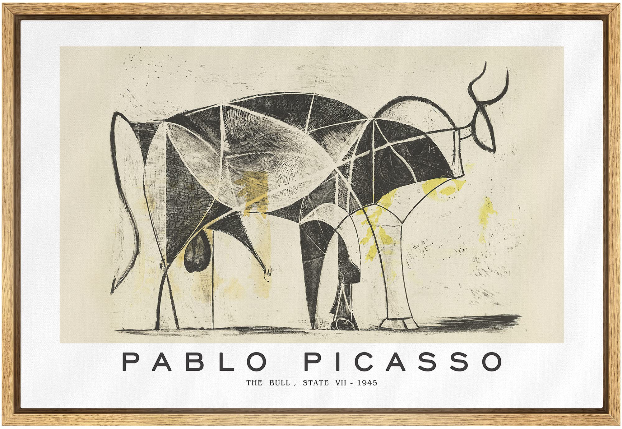 Amazon.com: IDEA4WALL Framed Canvas Print Wall Art The Bull, State