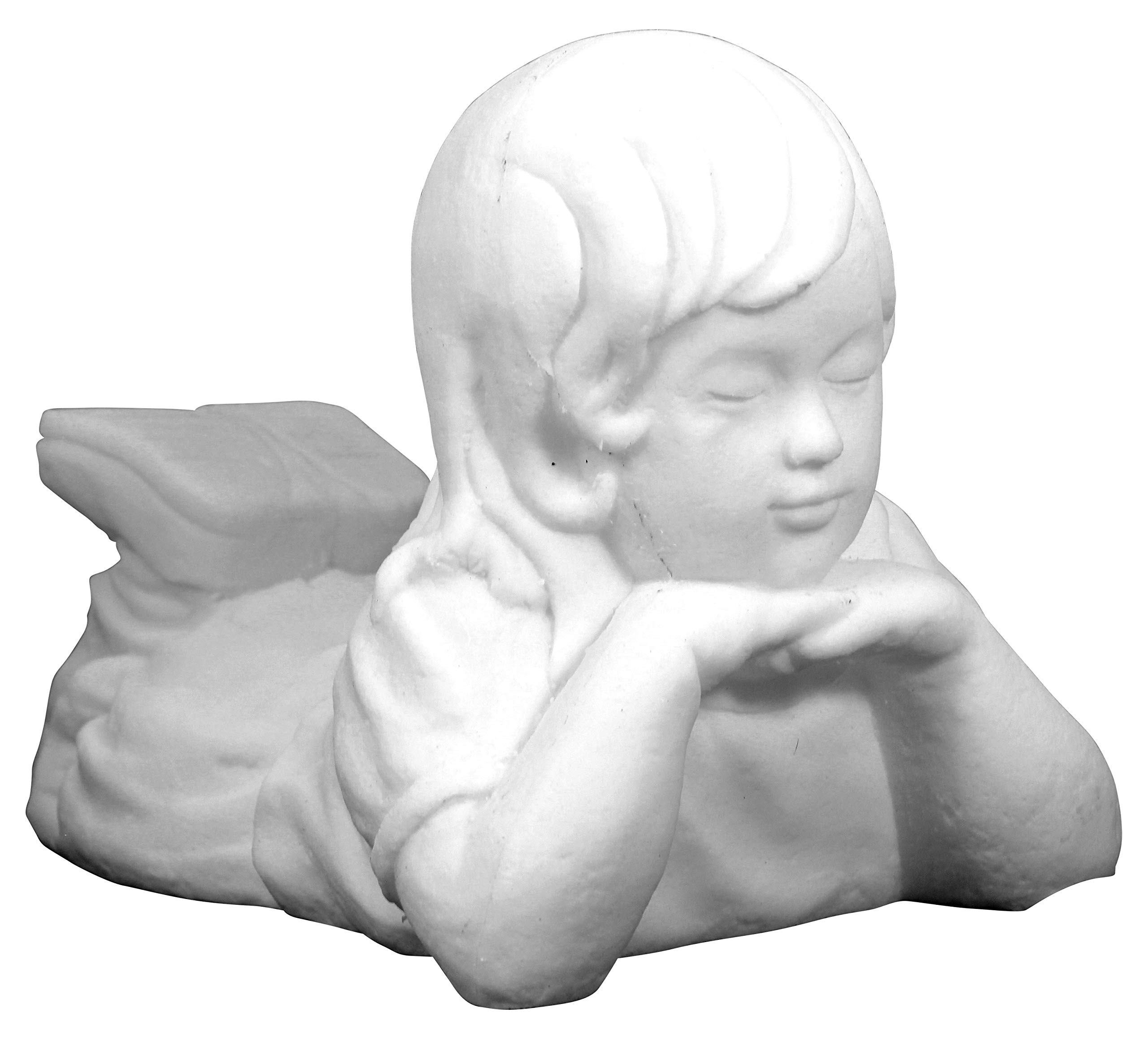 Emsco Group Garden Statue, Plastic Resin, White