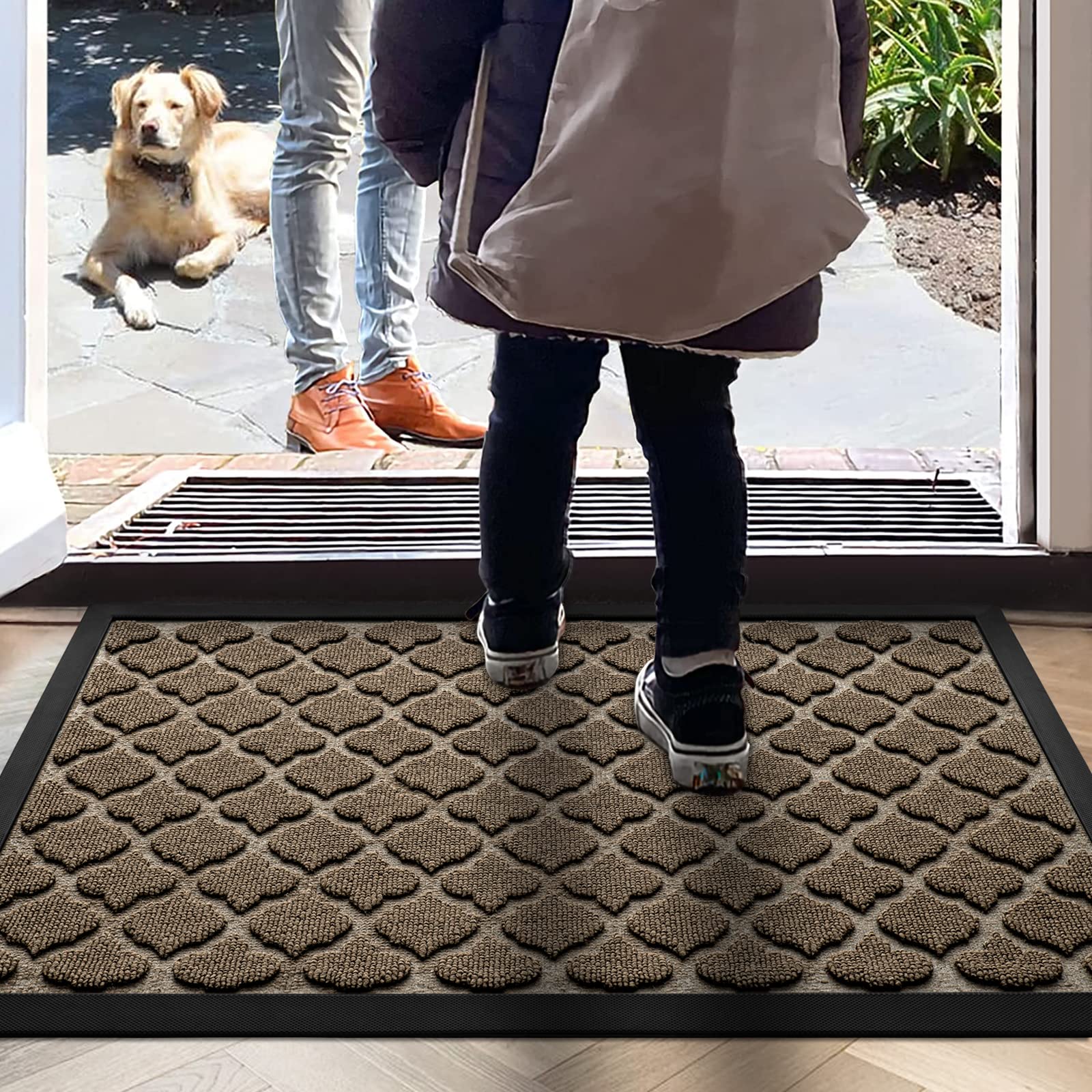 Photo 1 of **USED** DEXI Outdoor Mat Front Door Indoor Entrance Doormat 17"x29",Brown