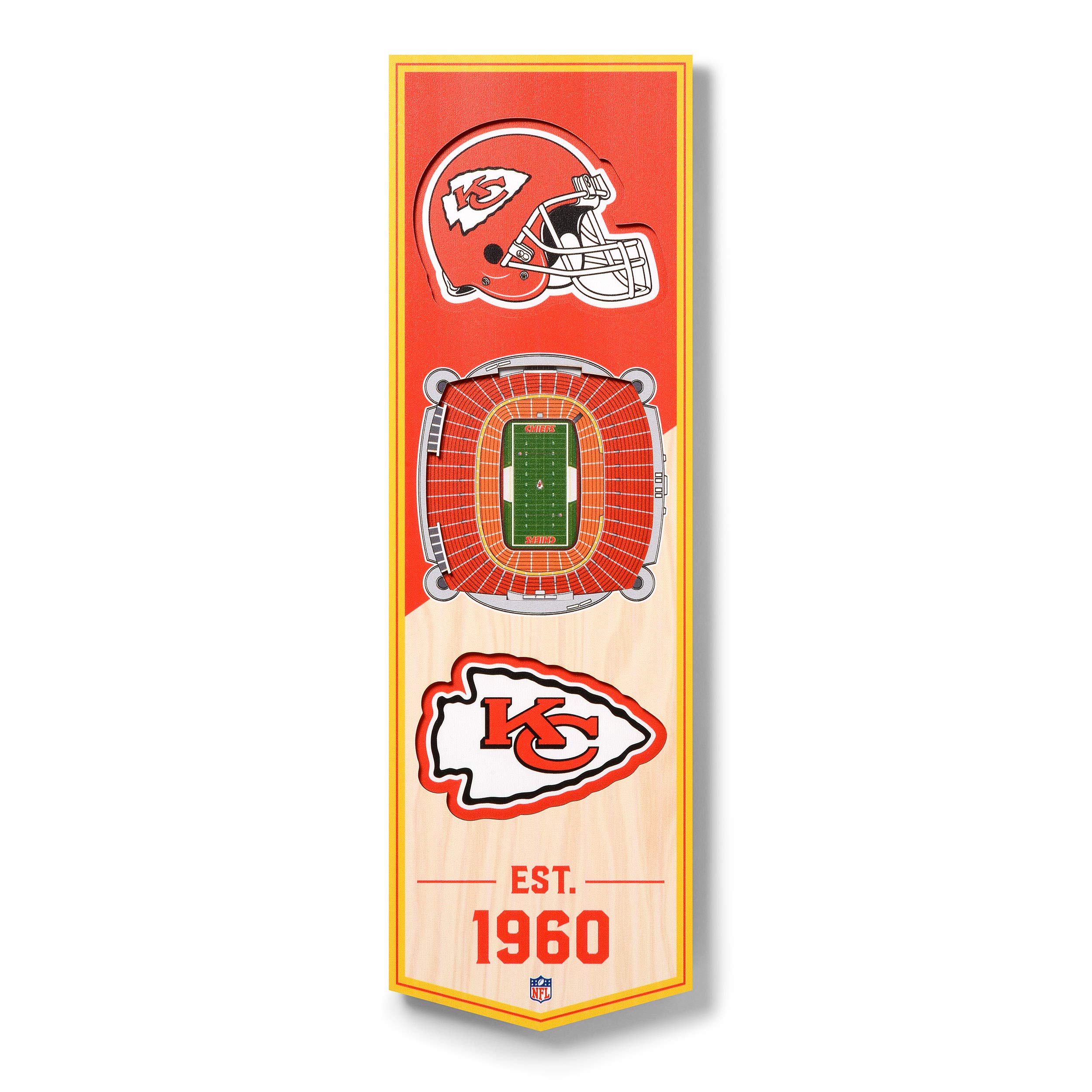 YouTheFan NFL 3D Stadium Banner - 6x19