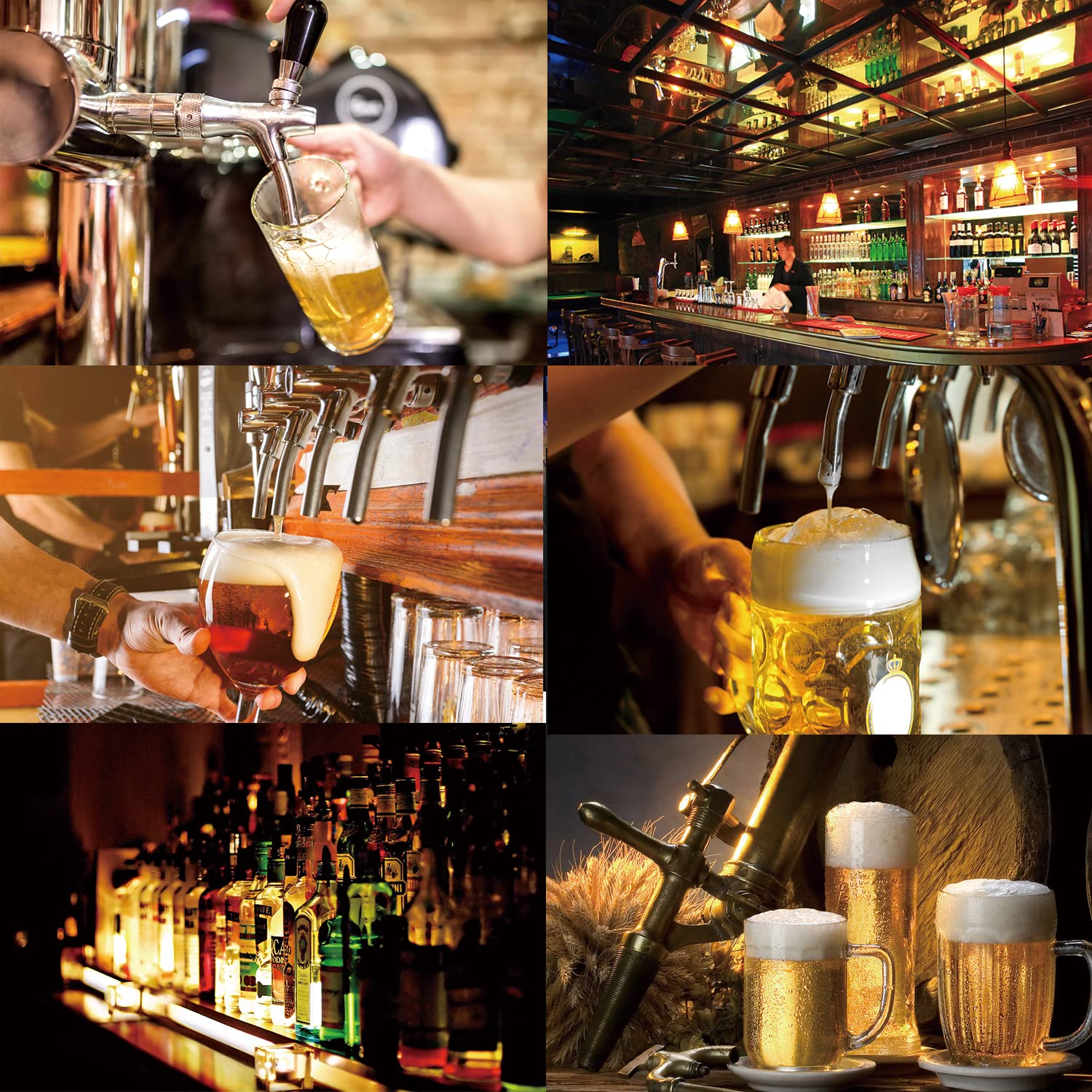 Robinet à bière réglable G5/8 - Filetage G5/8 - Chrome - Robinet à bière réglable - Pour la maison, le bar, les restaurants